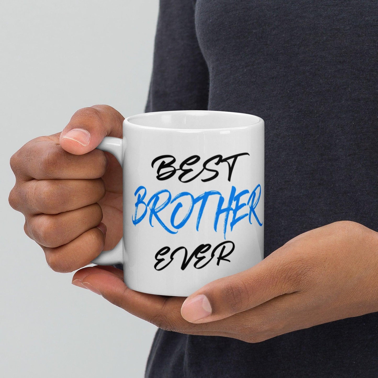 'BEST BROTHER EVER' Glossy Mug Gift - Clover Collection Shop