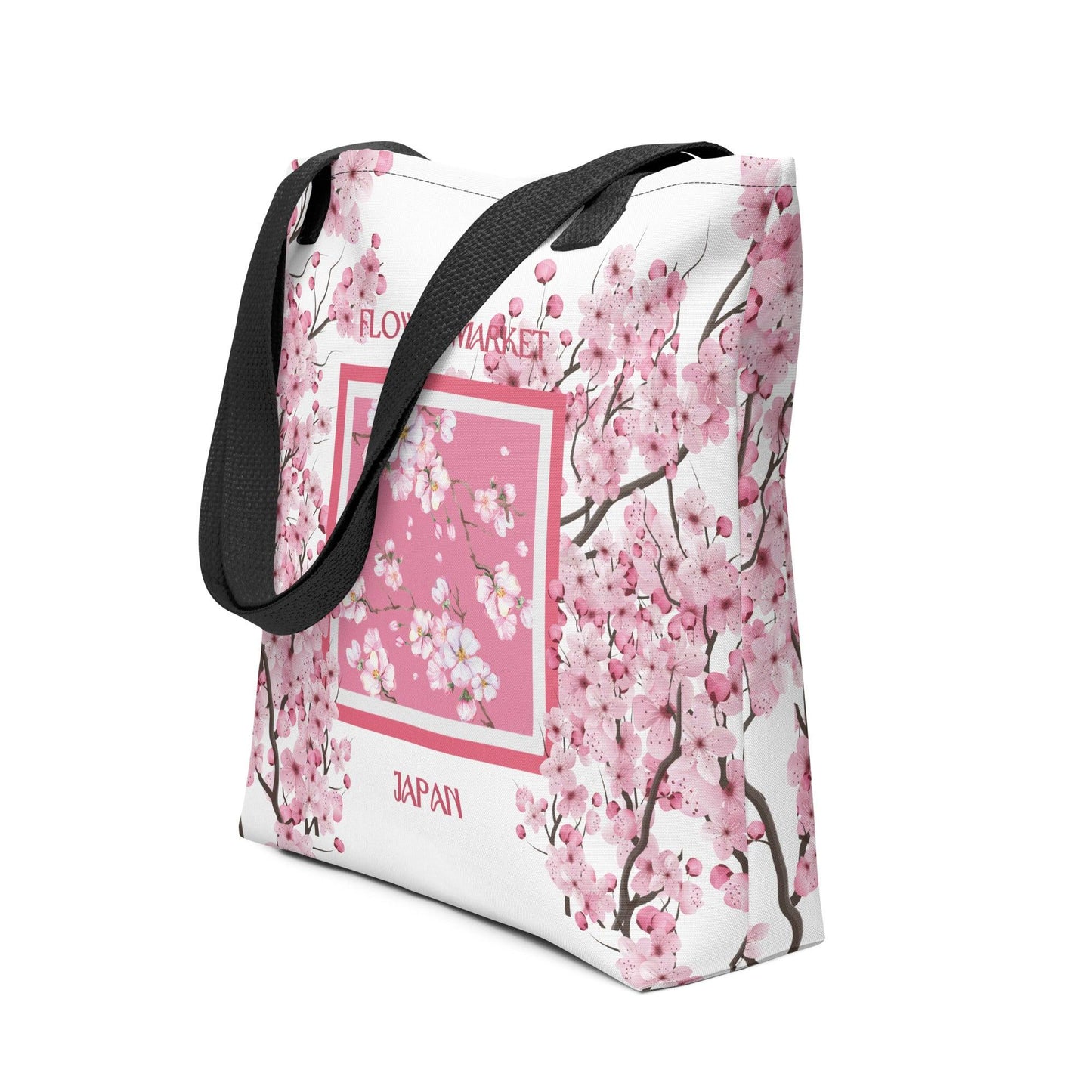 Cherry Blossom (Japan) Flower Market Premium Tote Bag - Clover Collection Shop