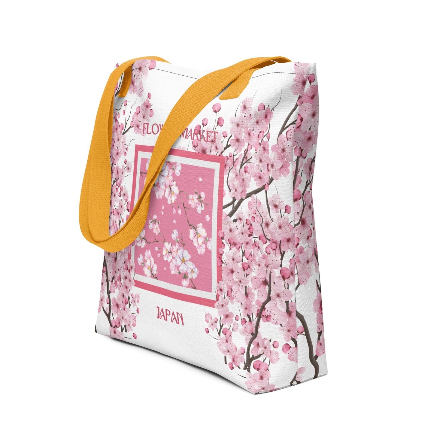 Cherry Blossom (Japan) Flower Market Premium Tote Bag - Clover Collection Shop