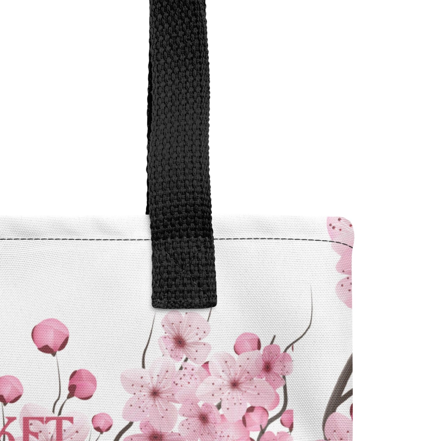 Cherry Blossom (Japan) Flower Market Premium Tote Bag - Clover Collection Shop