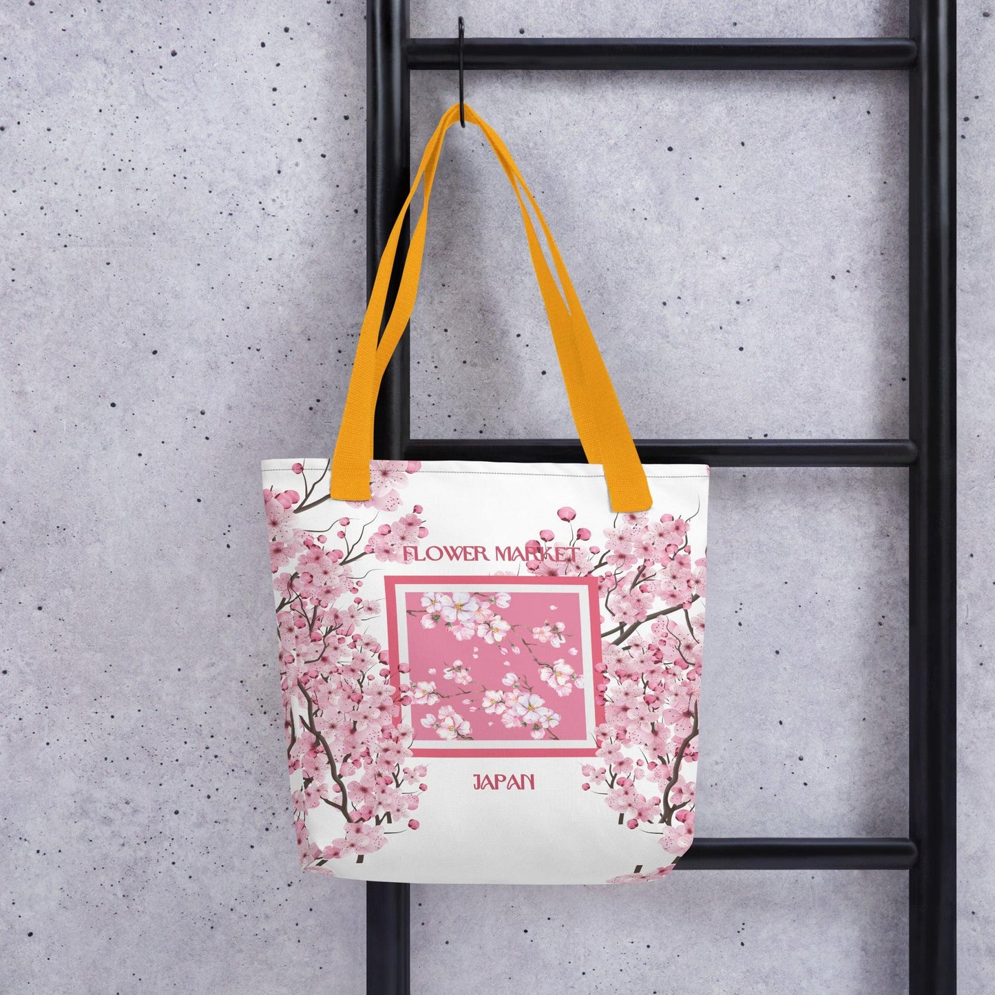 Cherry Blossom (Japan) Flower Market Premium Tote Bag - Clover Collection Shop