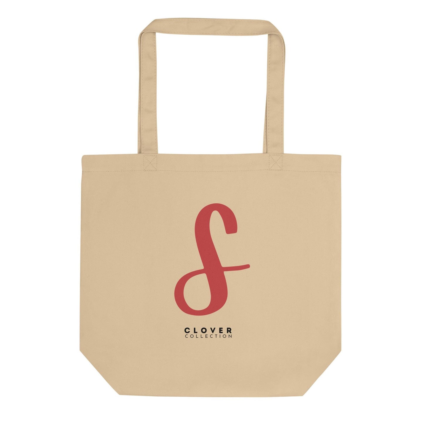 Initial “S” Eco Tote Bag - Clover Collection Shop