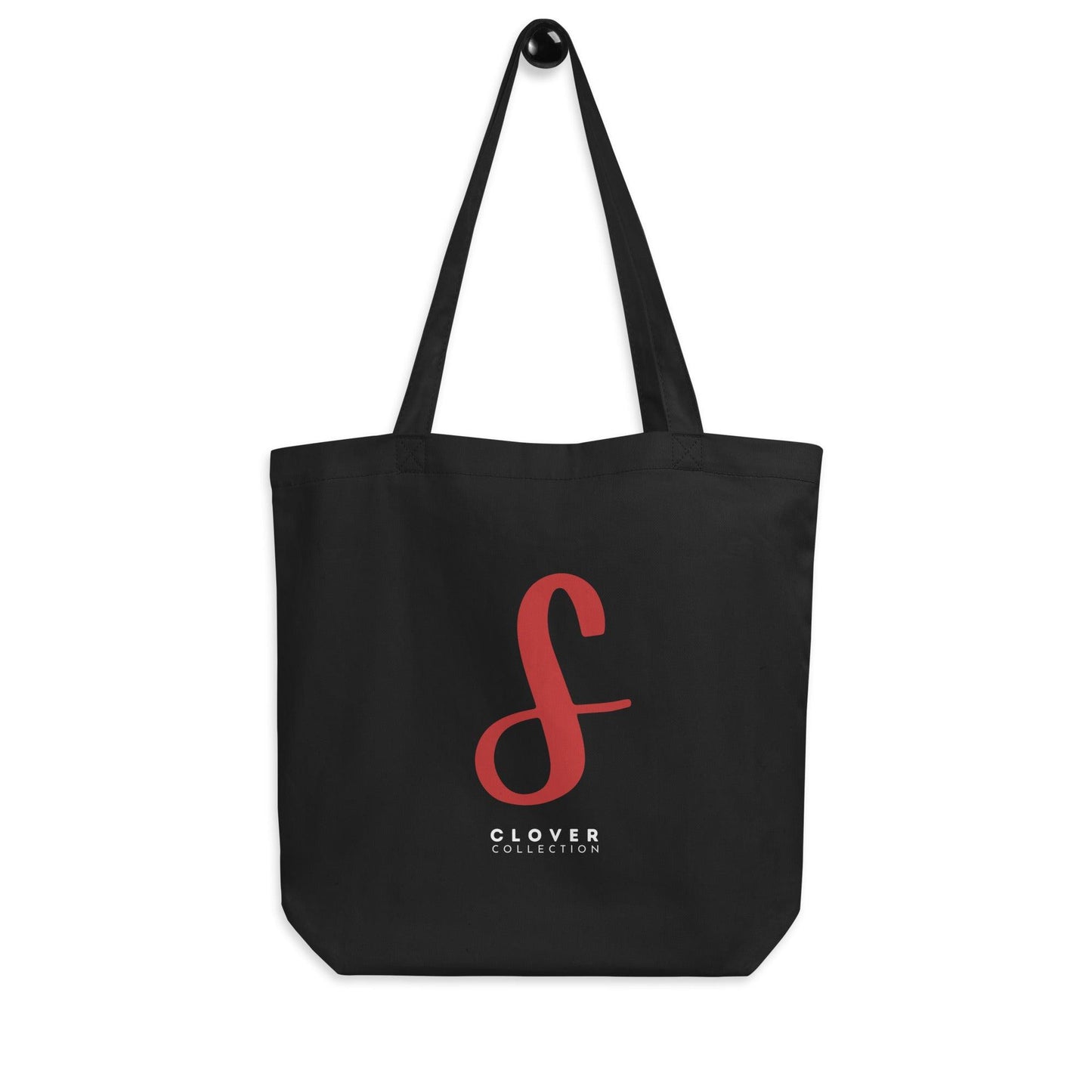 Initial “S” Eco Tote Bag - Clover Collection Shop