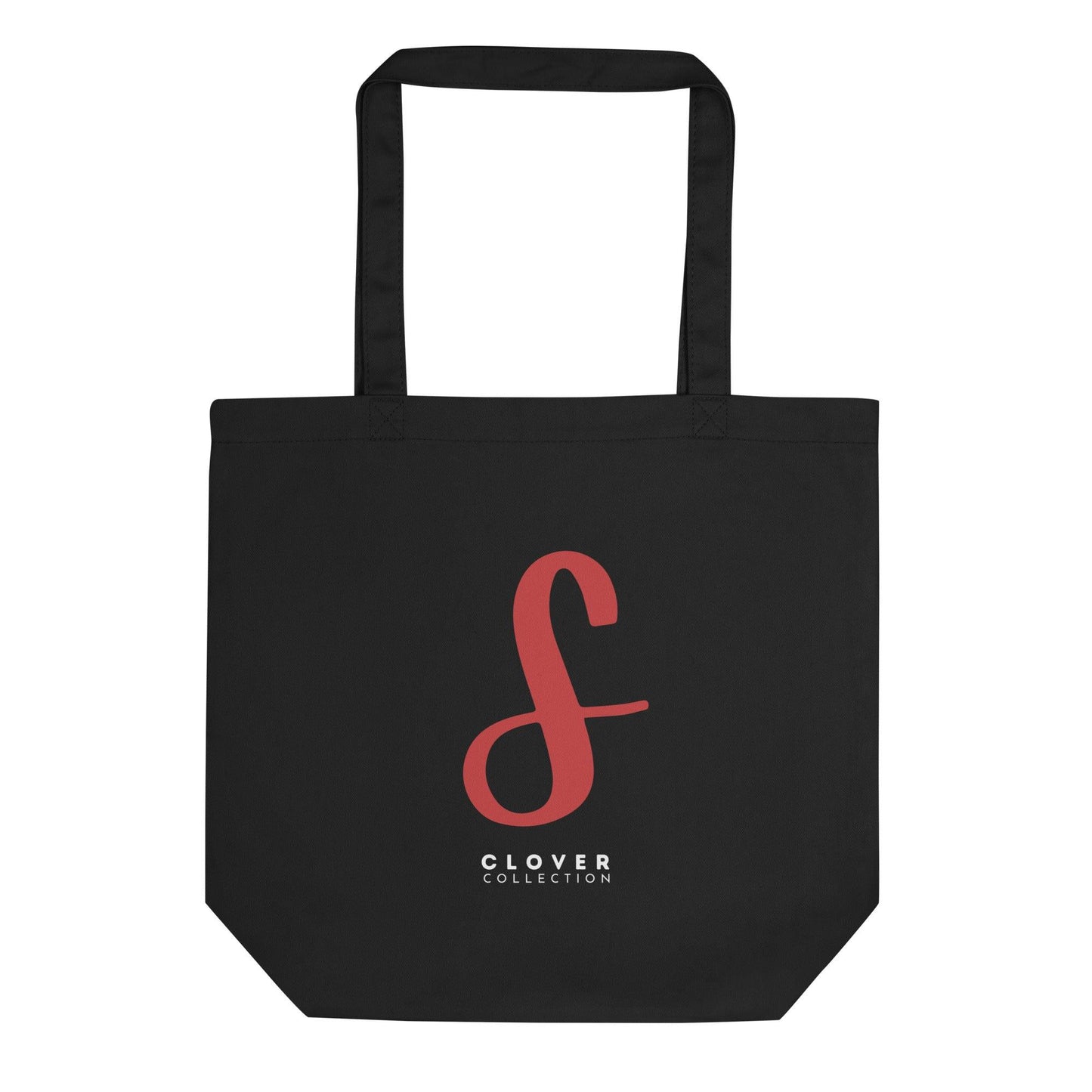 Initial “S” Eco Tote Bag - Clover Collection Shop
