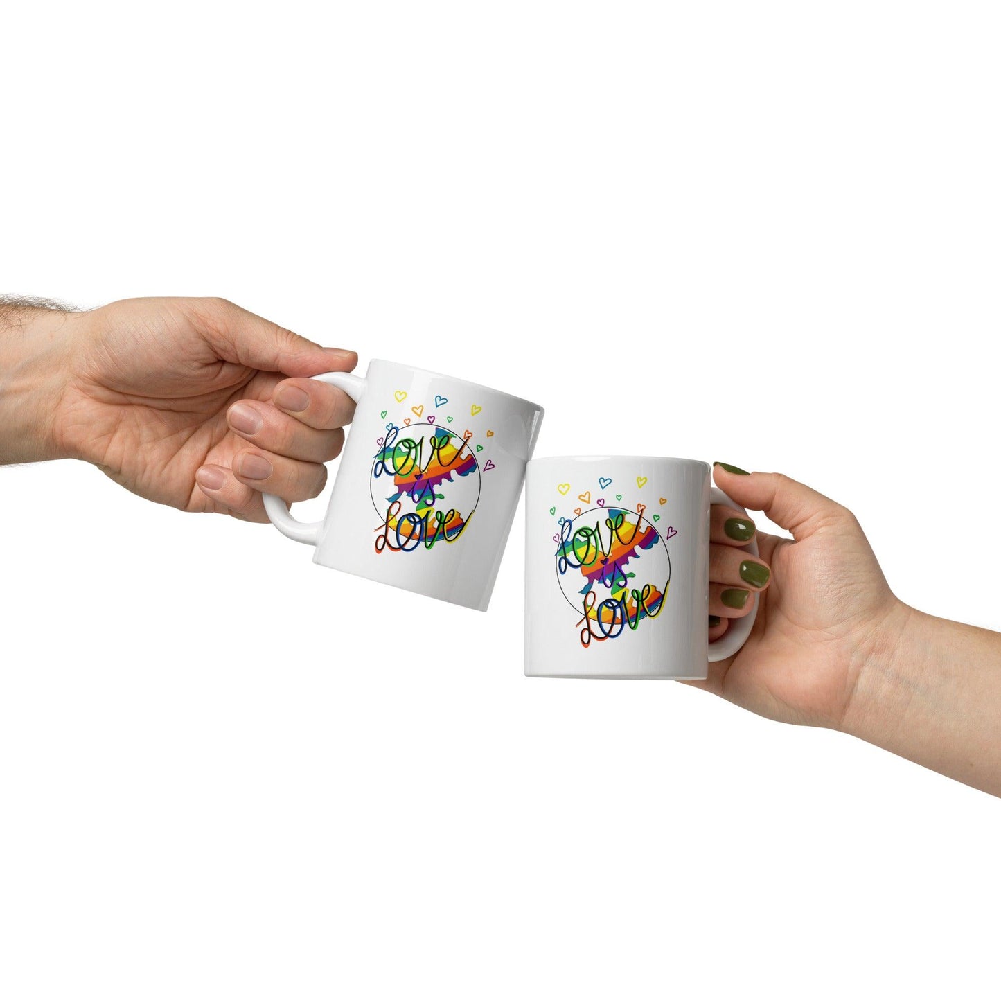 'Love is Love' Glossy Mug Gift - Clover Collection Shop