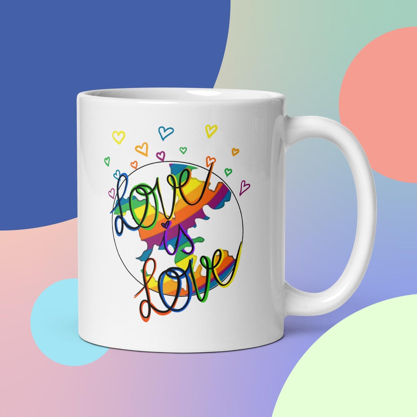 'Love is Love' Glossy Mug Gift - Clover Collection Shop