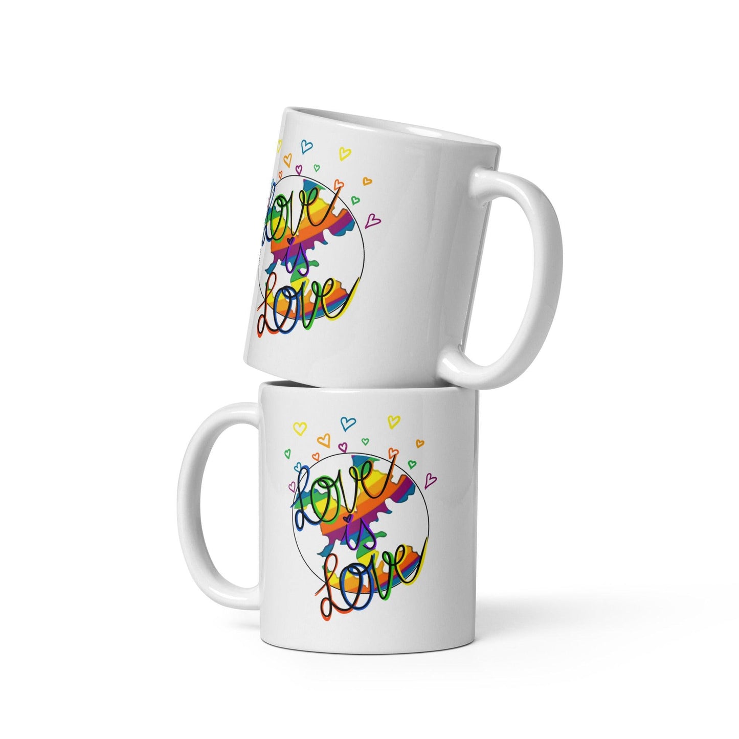 'Love is Love' Glossy Mug Gift - Clover Collection Shop
