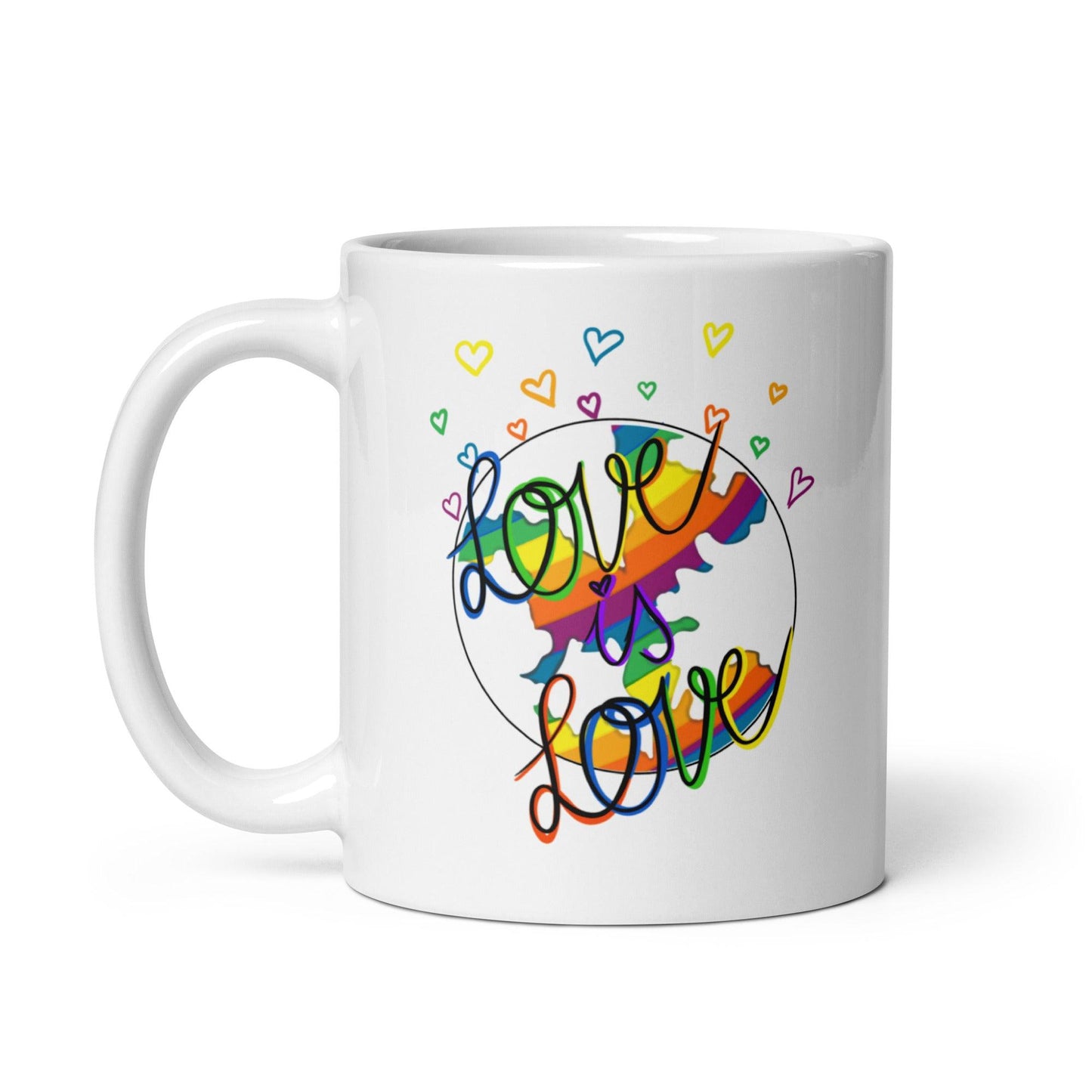'Love is Love' Glossy Mug Gift - Clover Collection Shop