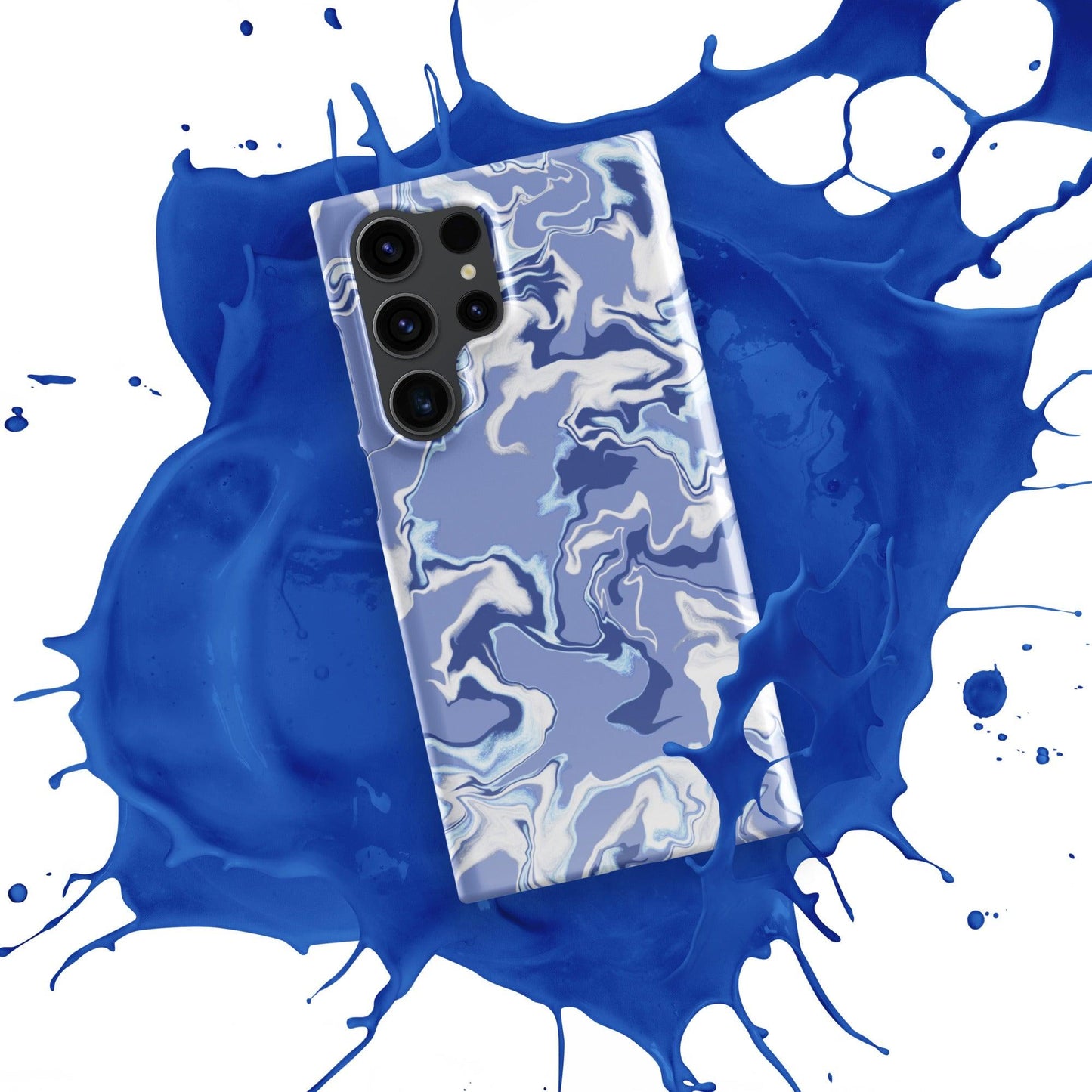 Pastel Blue Marble Case Samsung - Clover Collection Shop