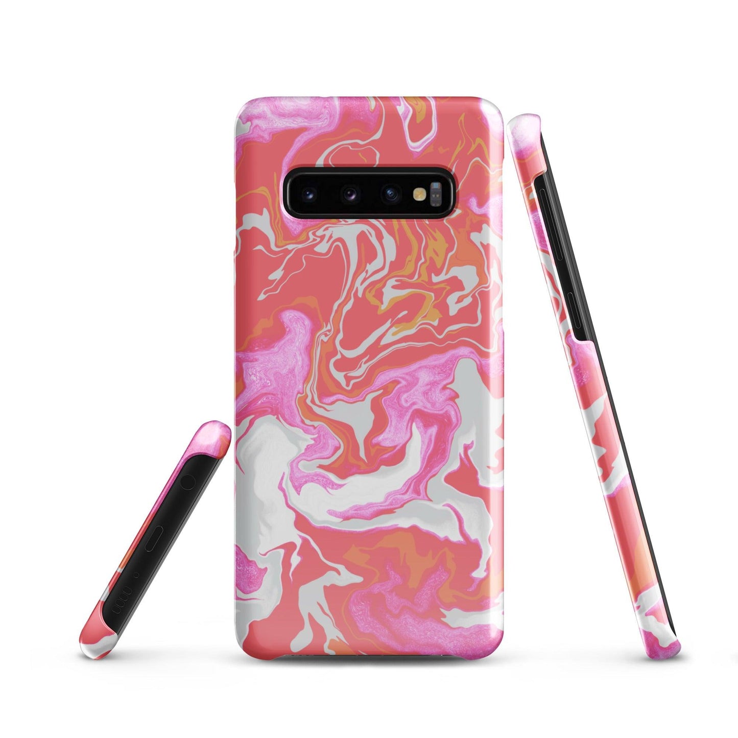 Peach Marble Case Samsung - Clover Collection Shop