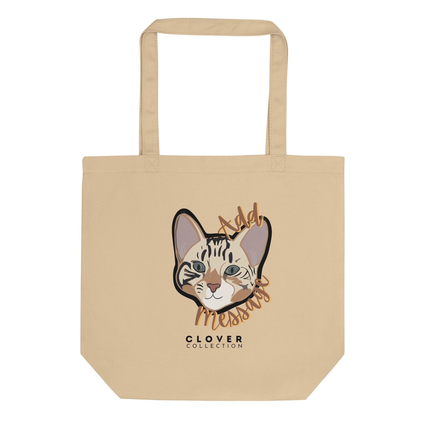 Tabby Cat Eco Tote Bag - Clover Collection Shop
