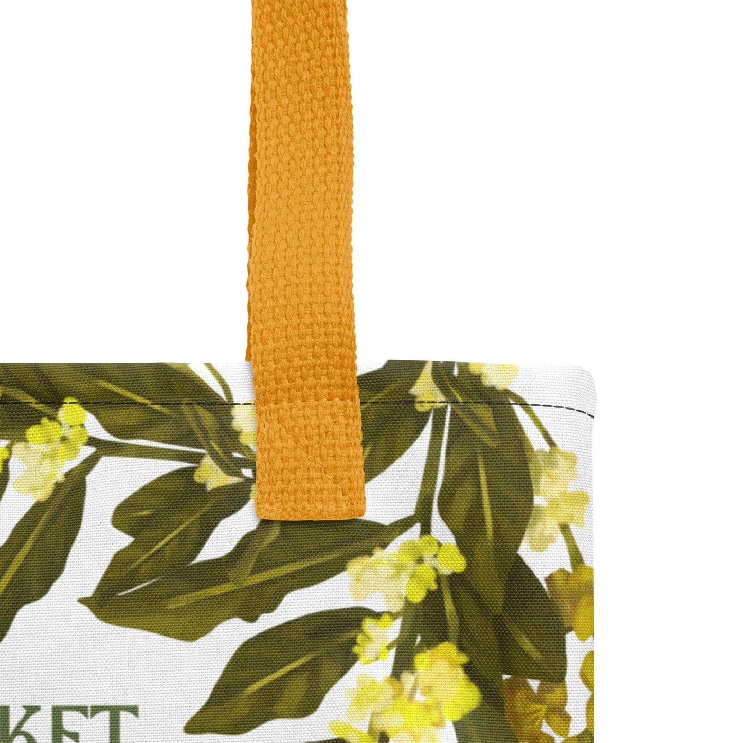 The Rue (Lithuania) Flower Market Premium Tote Bag - Clover Collection Shop
