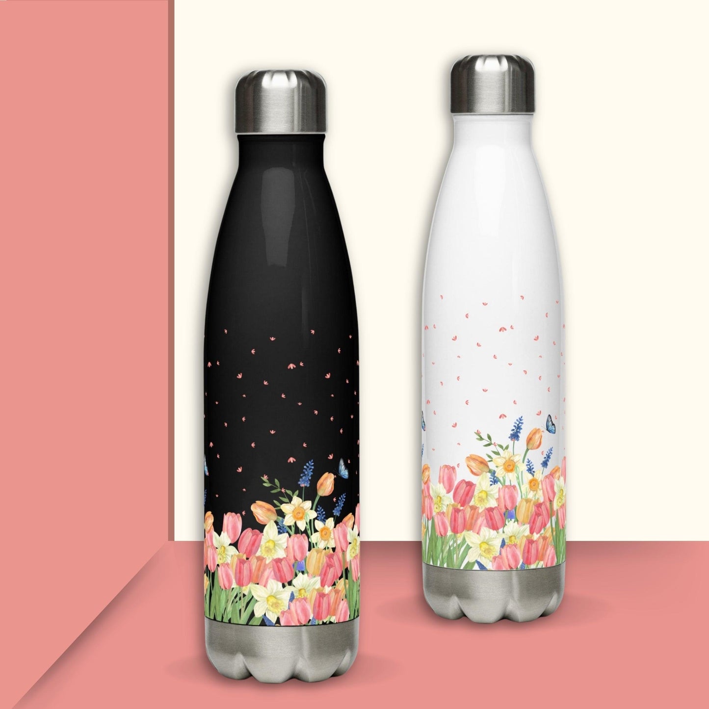 Tulip Spring Stainless Steel Water Bottle - Clover Collection Shop
