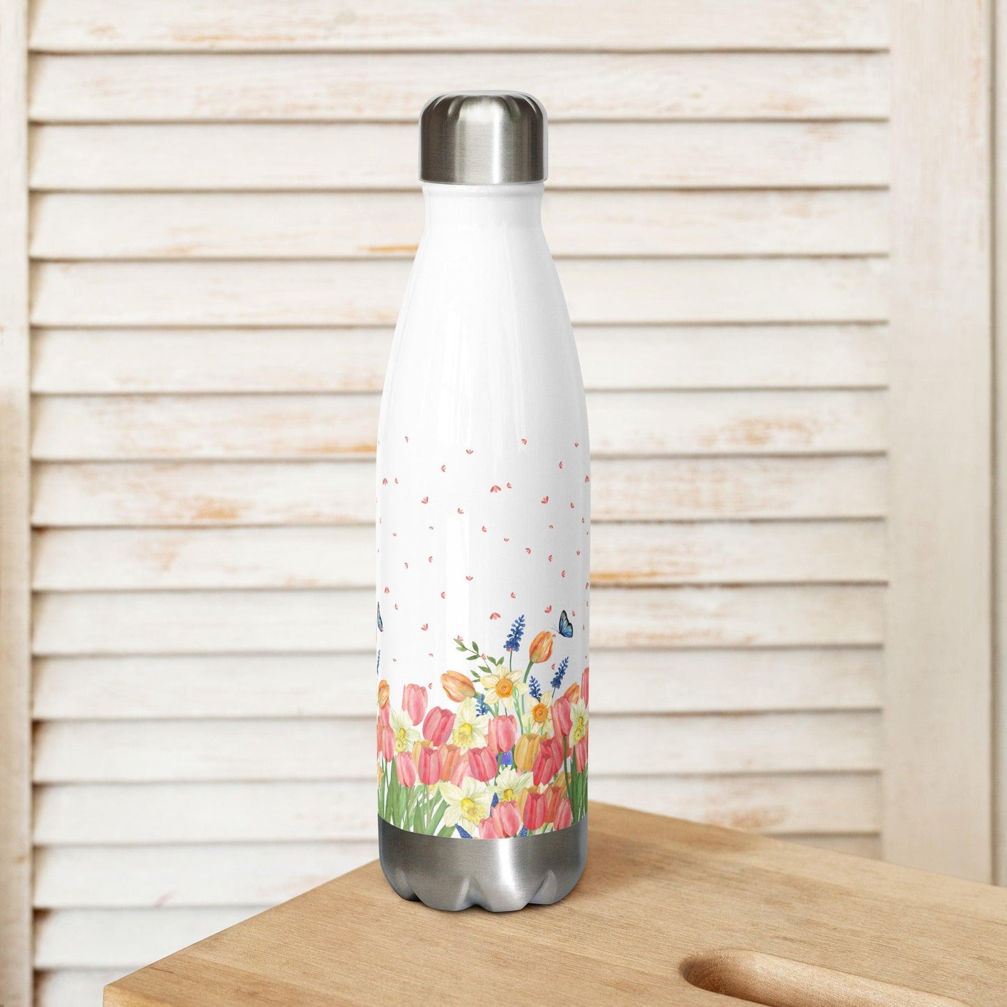 Tulip Spring Stainless Steel Water Bottle - Clover Collection Shop