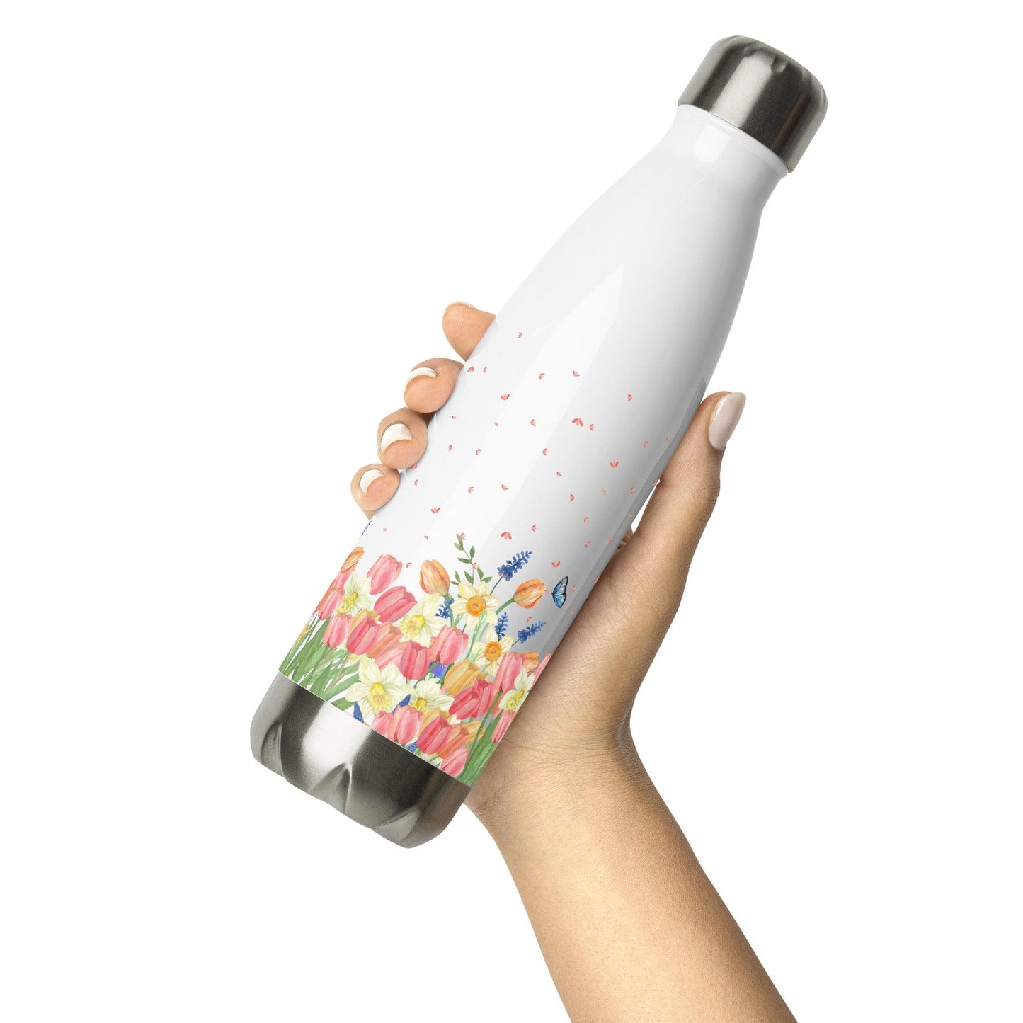 Tulip Spring Stainless Steel Water Bottle - Clover Collection Shop