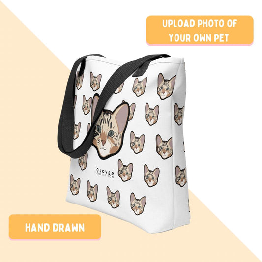 Put Your Pet on a Premium Tote Bag (All Over Print) - Clover Collection Shop