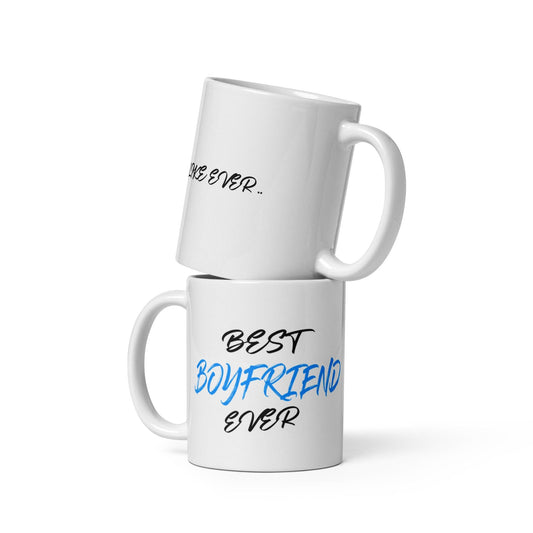 'BEST BOYFRIEND EVER' Glossy Mug Gift - Clover Collection Shop
