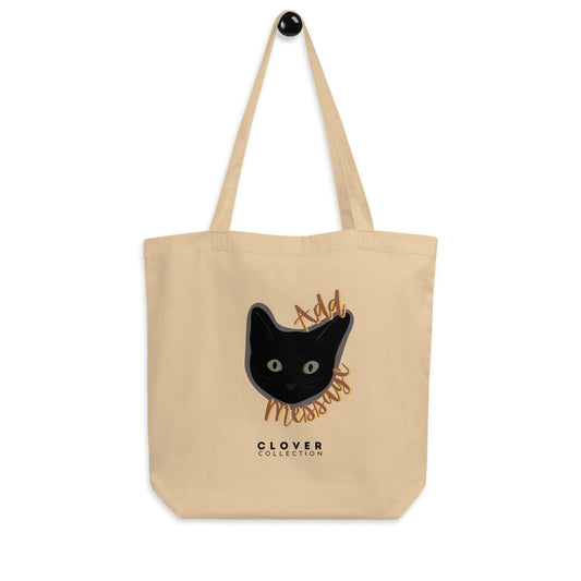 Black Cat Eco Tote Bag - Clover Collection Shop