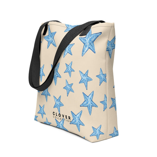 Blue Starfish Beach Premium Tote Bag - Clover Collection Shop
