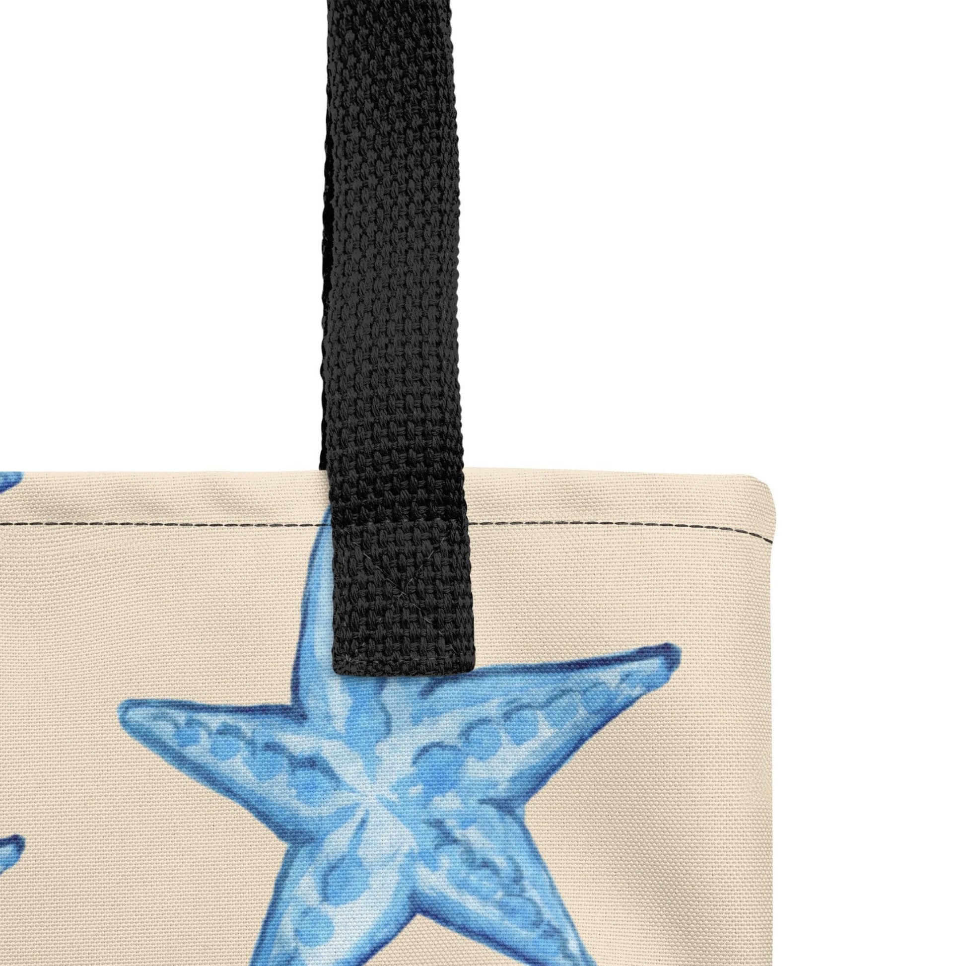 Blue Starfish Beach Premium Tote Bag - Clover Collection Shop