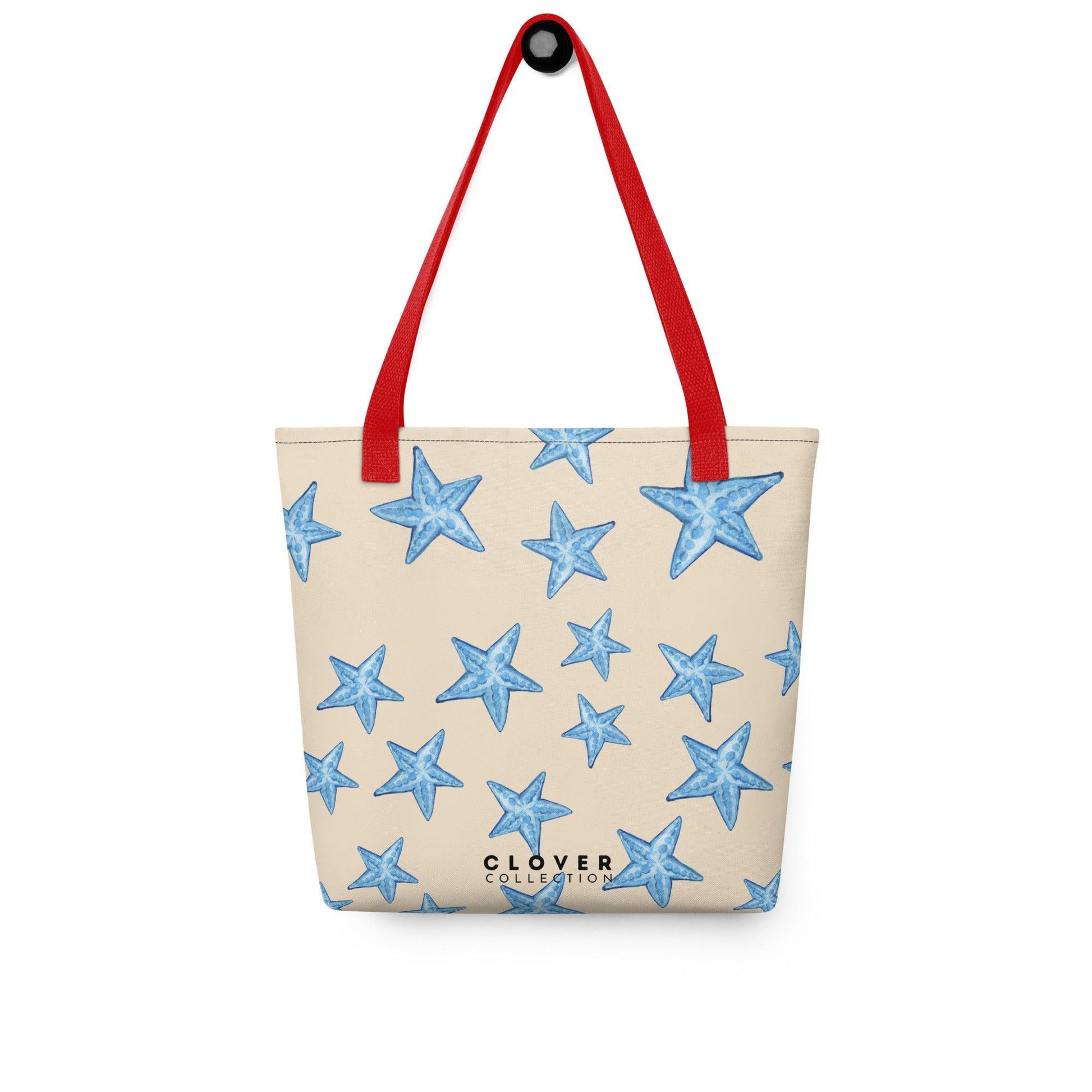 Blue Starfish Beach Premium Tote Bag - Clover Collection Shop