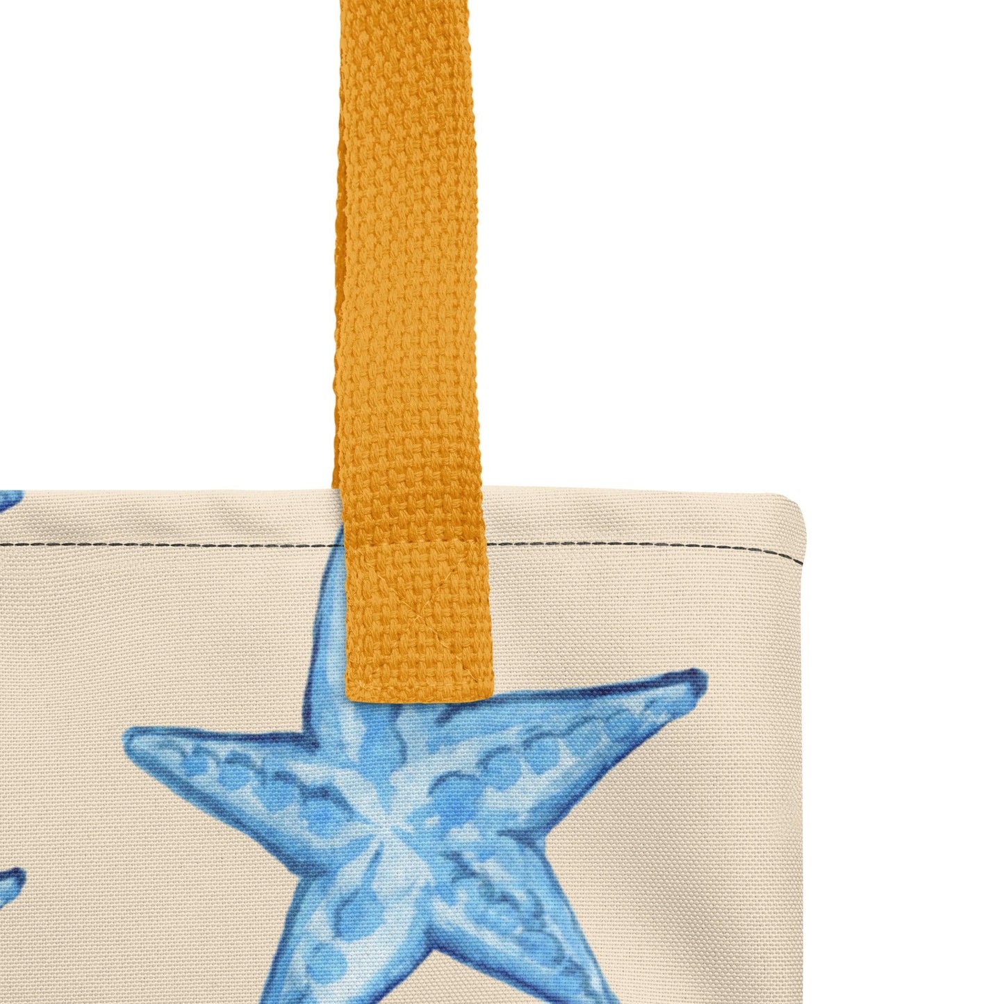 Blue Starfish Beach Premium Tote Bag - Clover Collection Shop