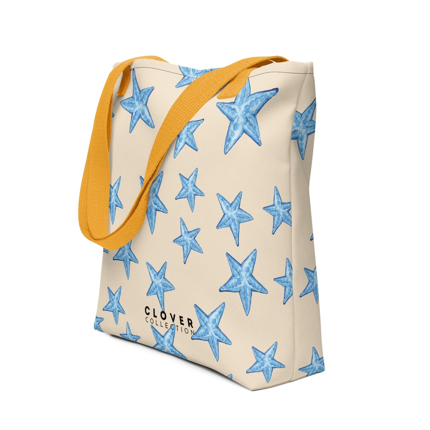 Blue Starfish Beach Premium Tote Bag - Clover Collection Shop