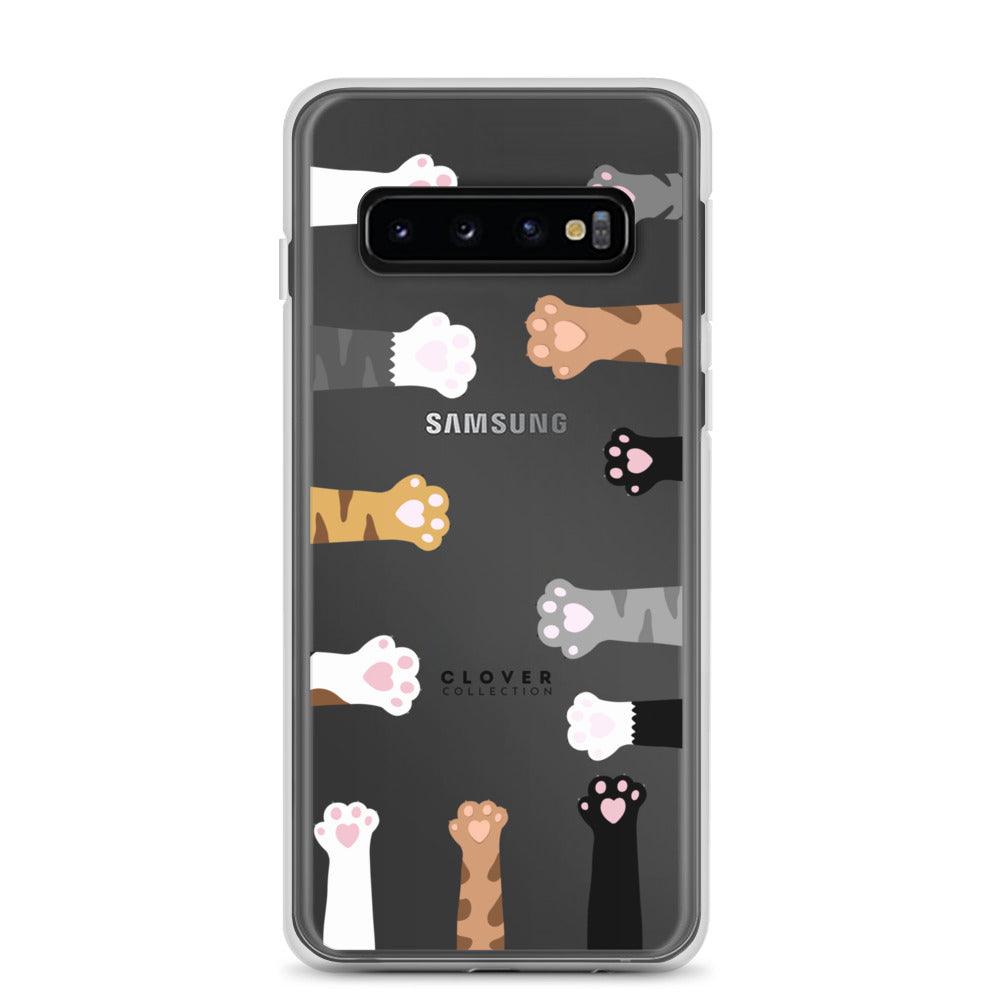 Cat Paws Clear Case for Samsung - Clover Collection Shop