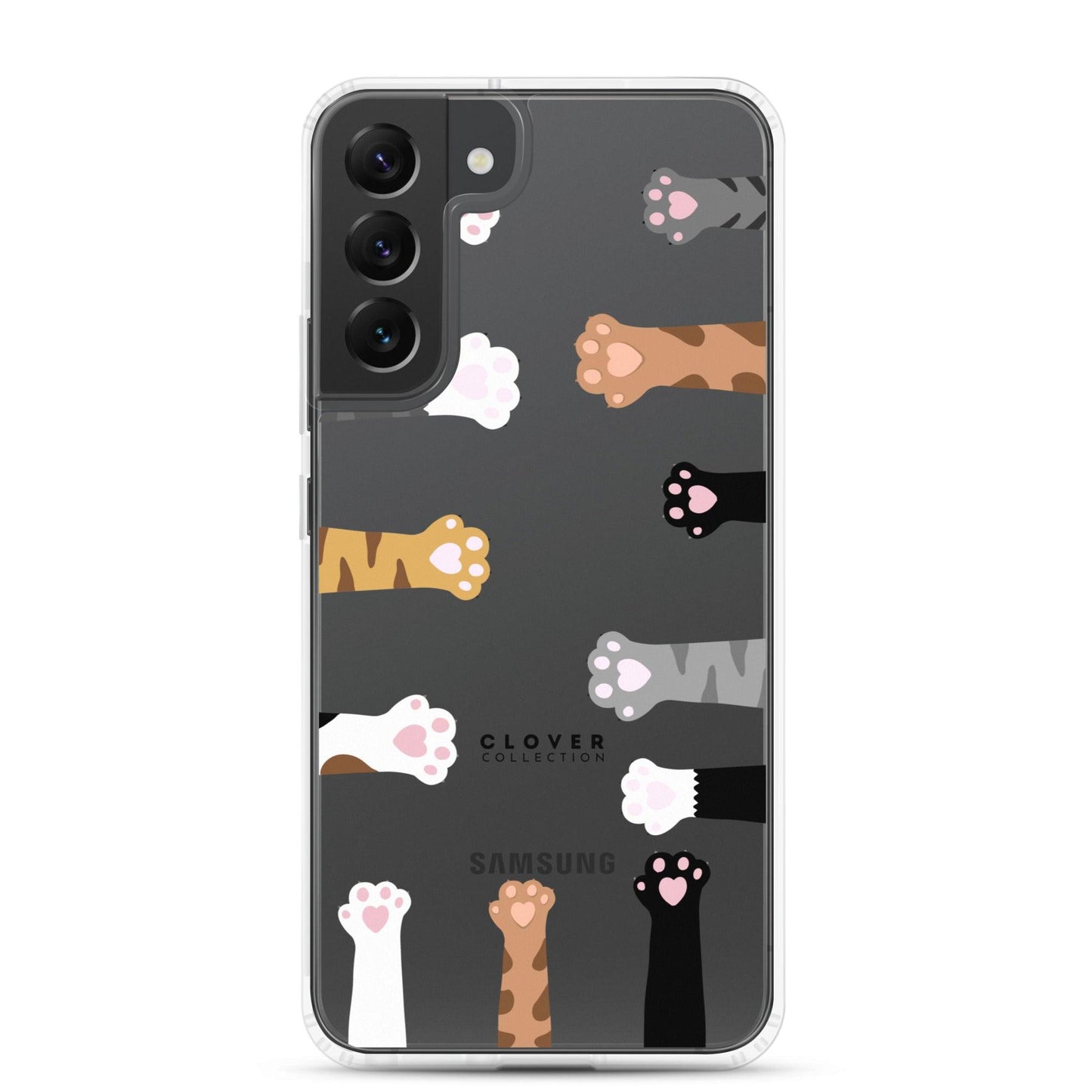 Cat Paws Clear Case for Samsung - Clover Collection Shop