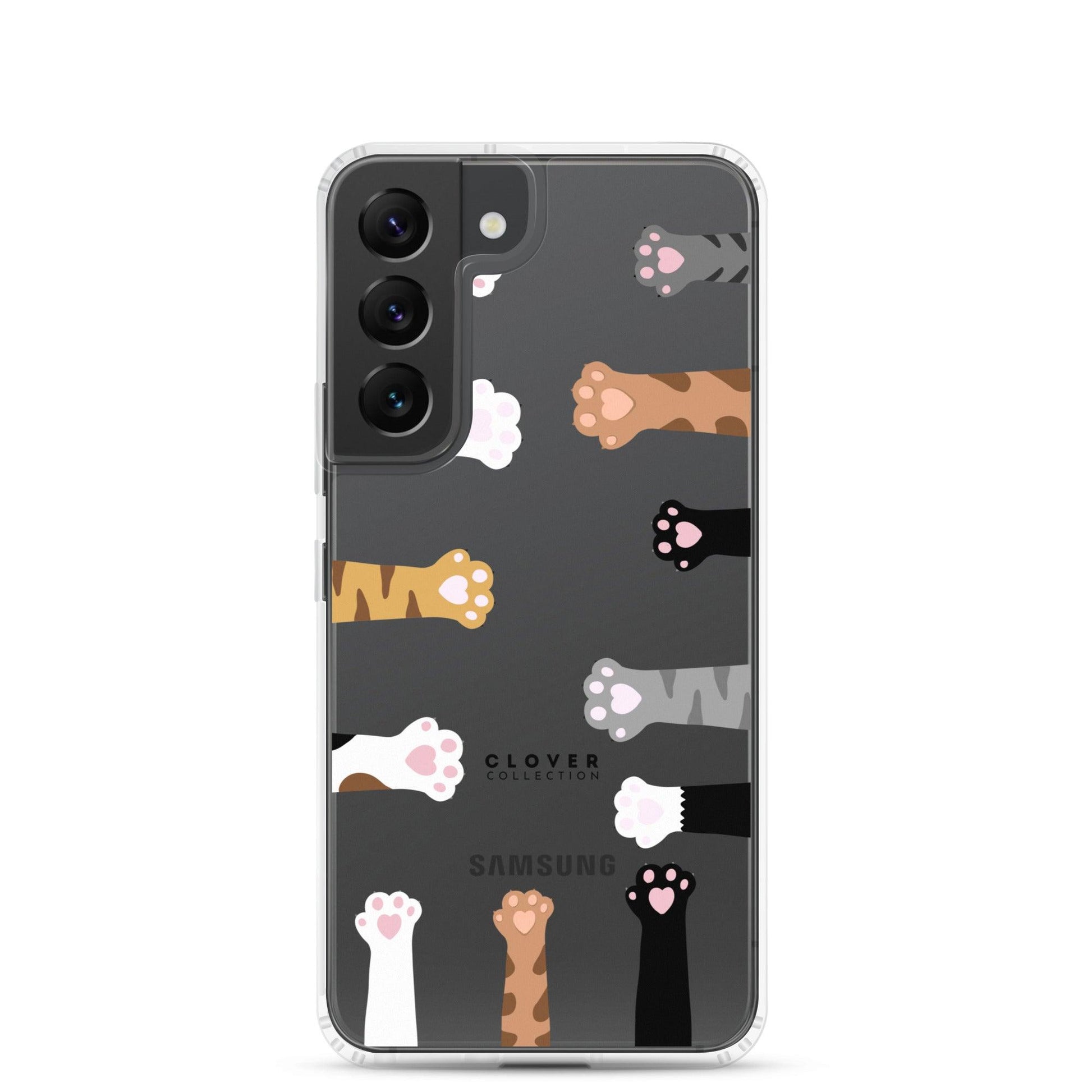 Cat Paws Clear Case for Samsung - Clover Collection Shop