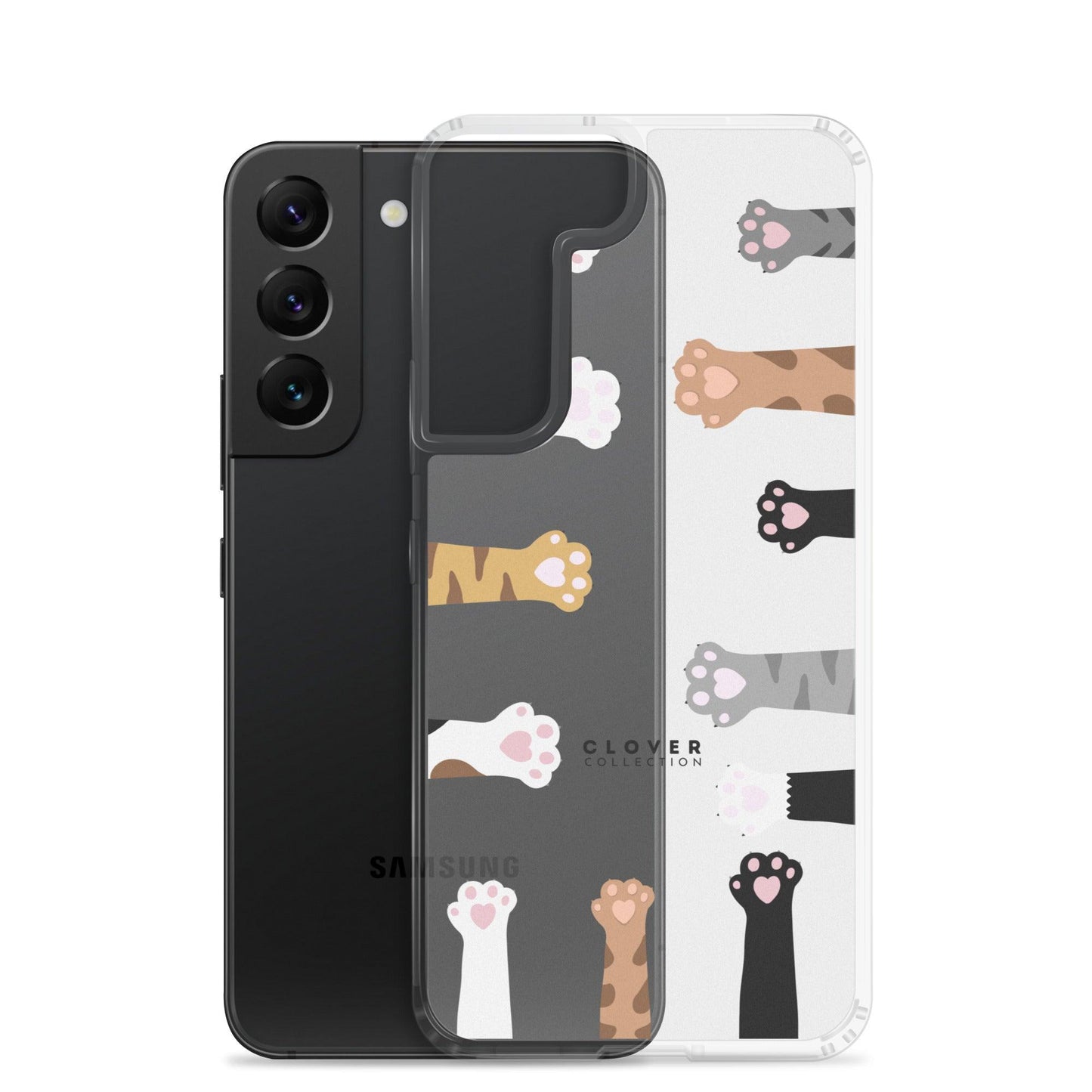 Cat Paws Clear Case for Samsung - Clover Collection Shop