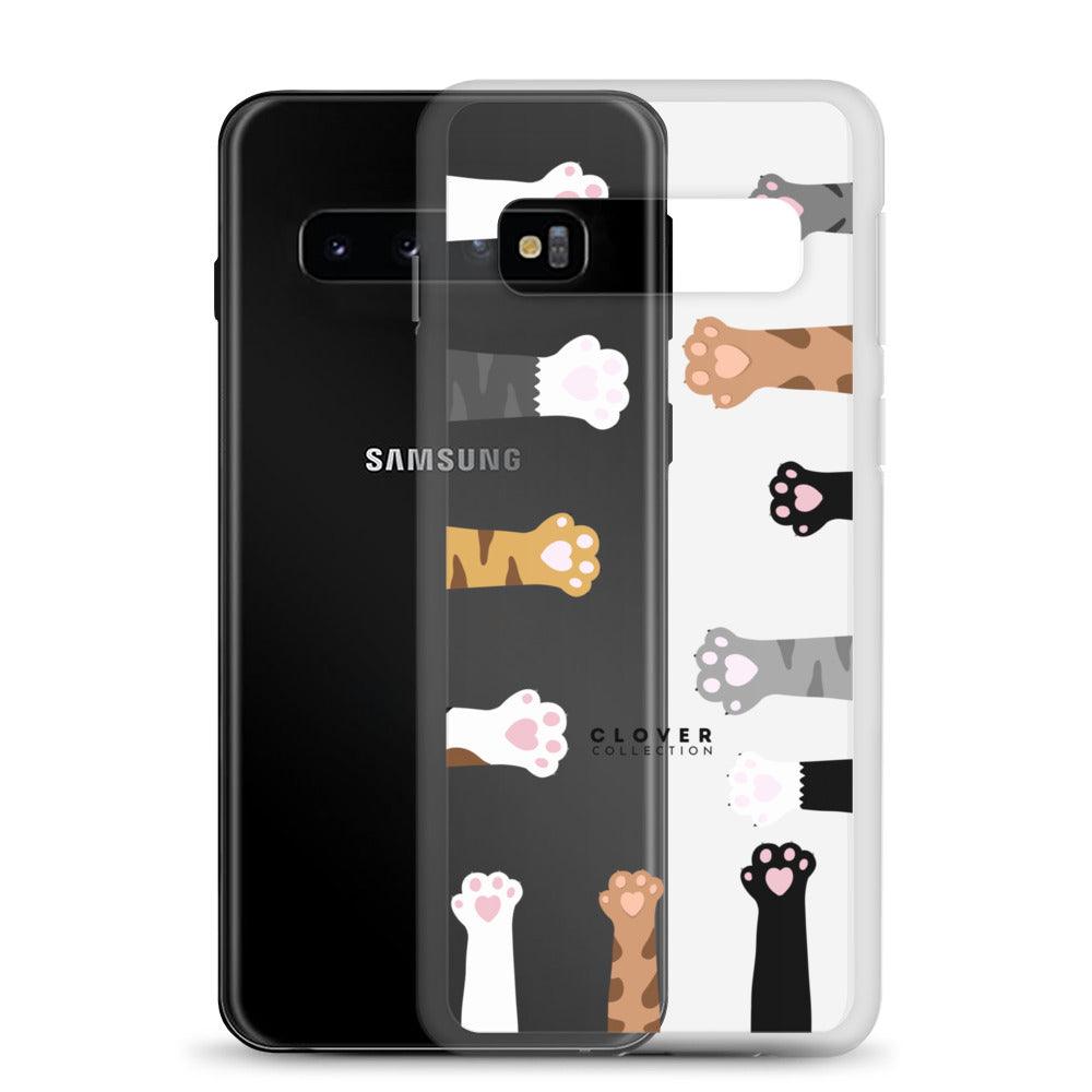 Cat Paws Clear Case for Samsung - Clover Collection Shop