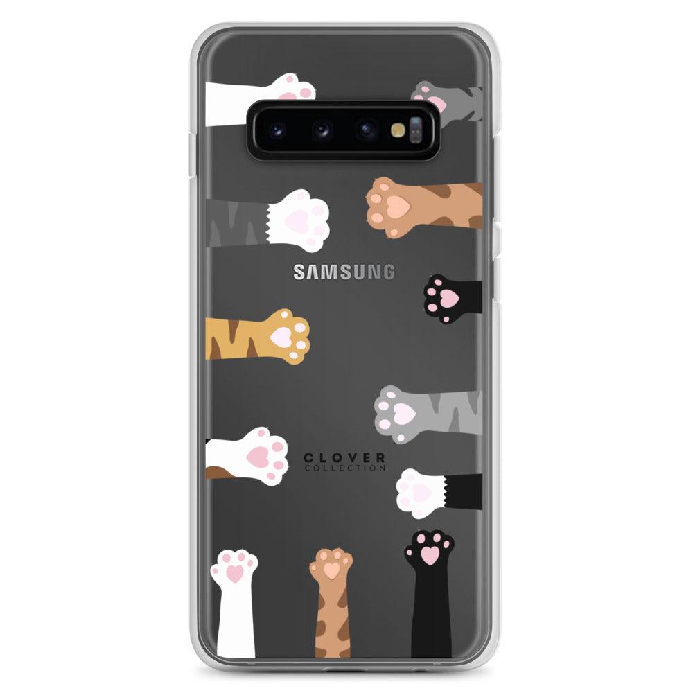 Cat Paws Clear Case for Samsung - Clover Collection Shop