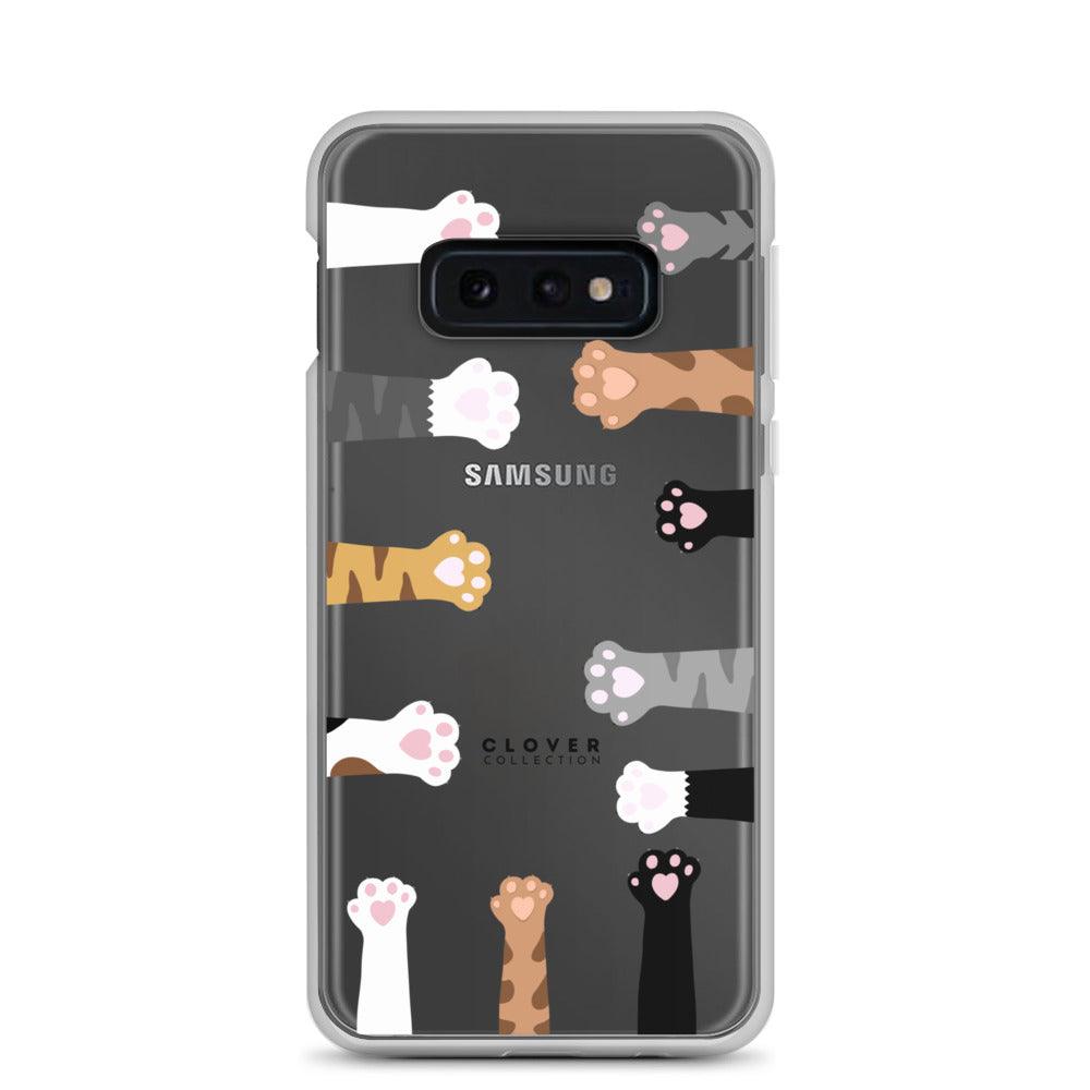 Cat Paws Clear Case for Samsung - Clover Collection Shop