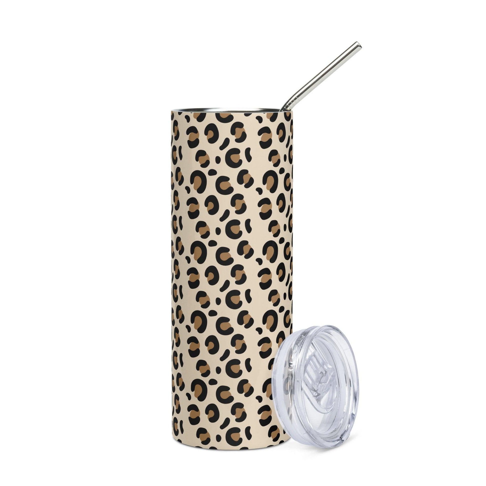 Cheetah Print Stainless Steel Tumbler - Clover Collection Shop