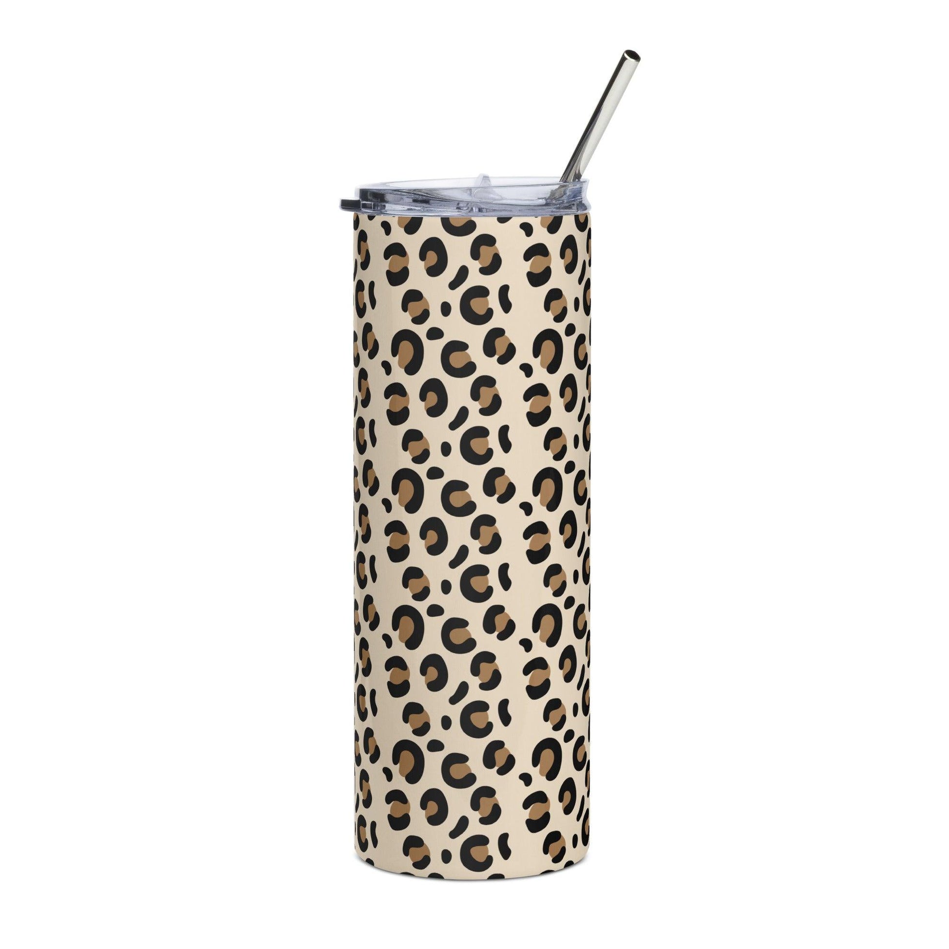 Cheetah Print Stainless Steel Tumbler - Clover Collection Shop