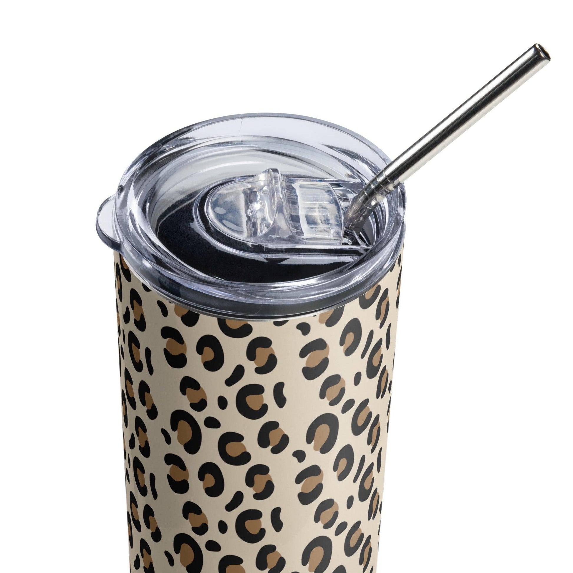 Cheetah Print Stainless Steel Tumbler - Clover Collection Shop