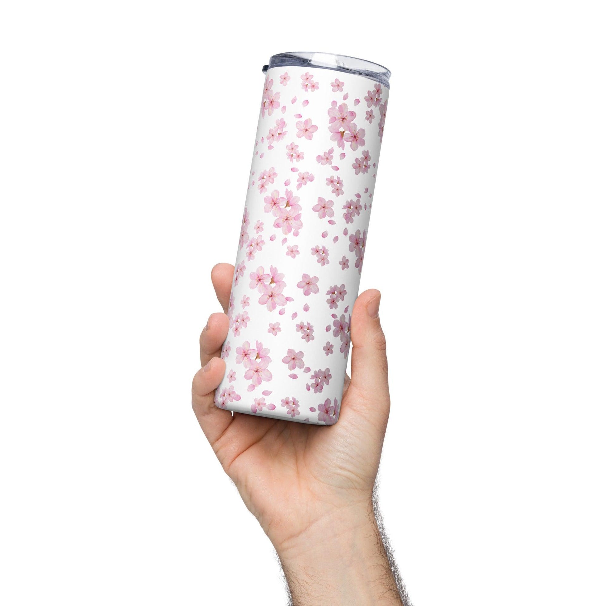 Cherry Blossom Stainless Steel Tumbler - Clover Collection Shop