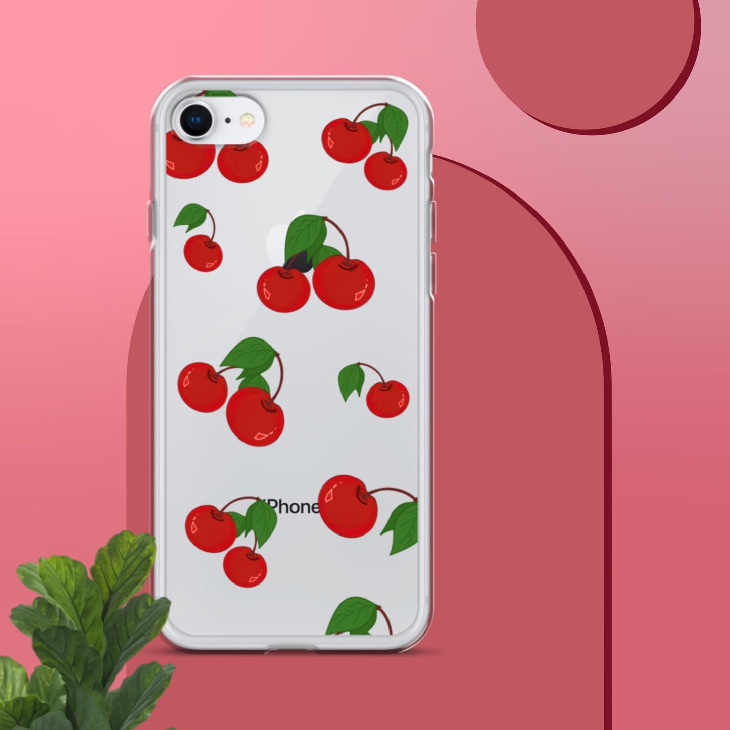 Cherry Summer-Fruits Clear Case for iPhone® - Clover Collection Shop