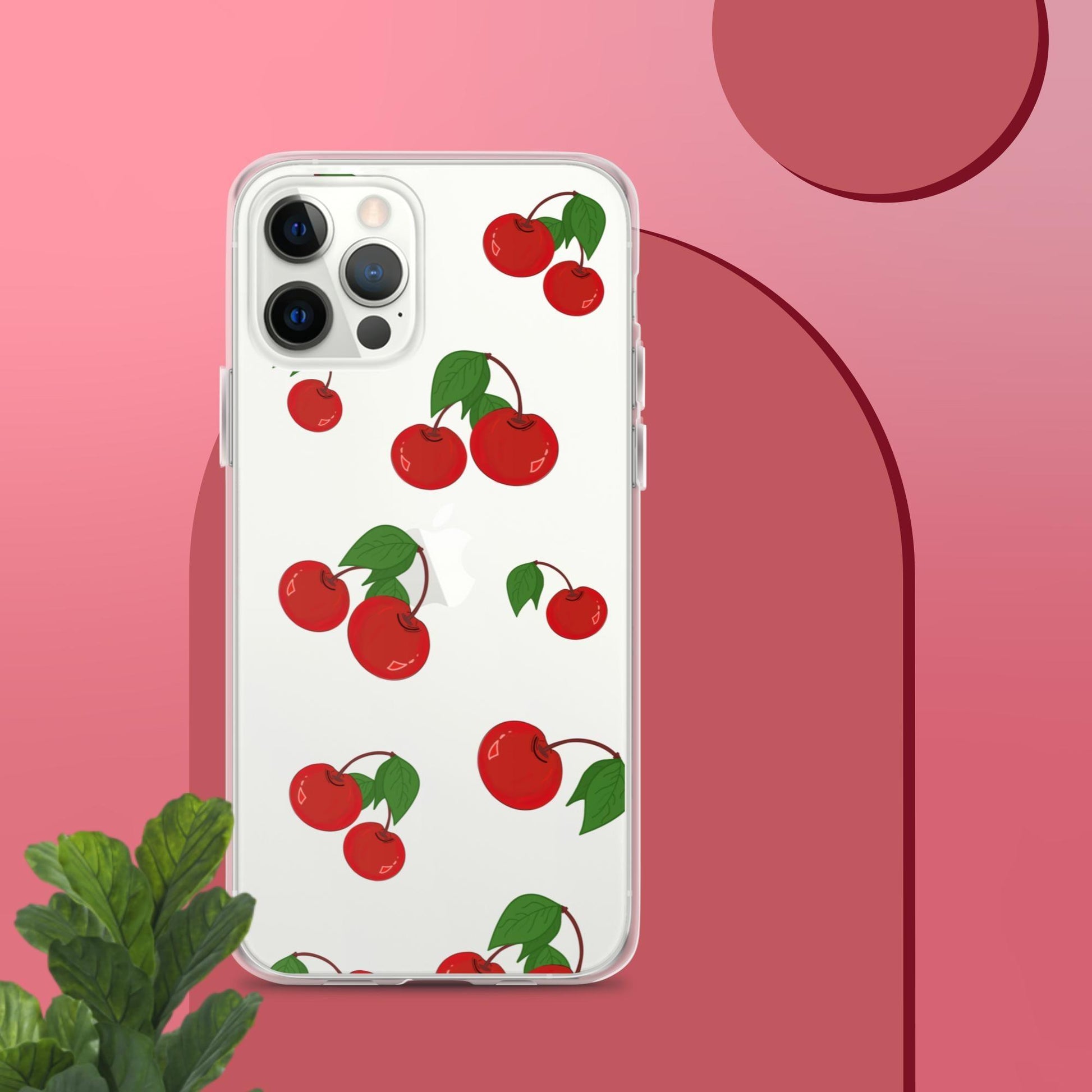 Cherry Summer-Fruits Clear Case for iPhone® - Clover Collection Shop