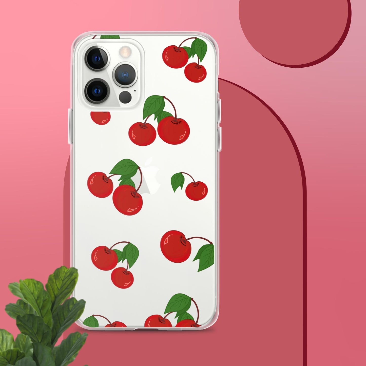 Cherry Summer-Fruits Clear Case for iPhone® - Clover Collection Shop