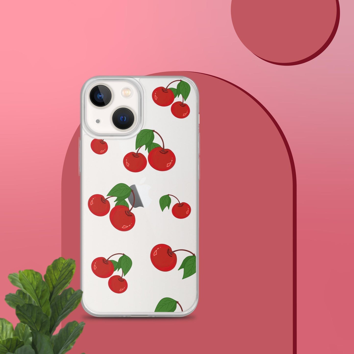 Cherry Summer-Fruits Clear Case for iPhone® - Clover Collection Shop