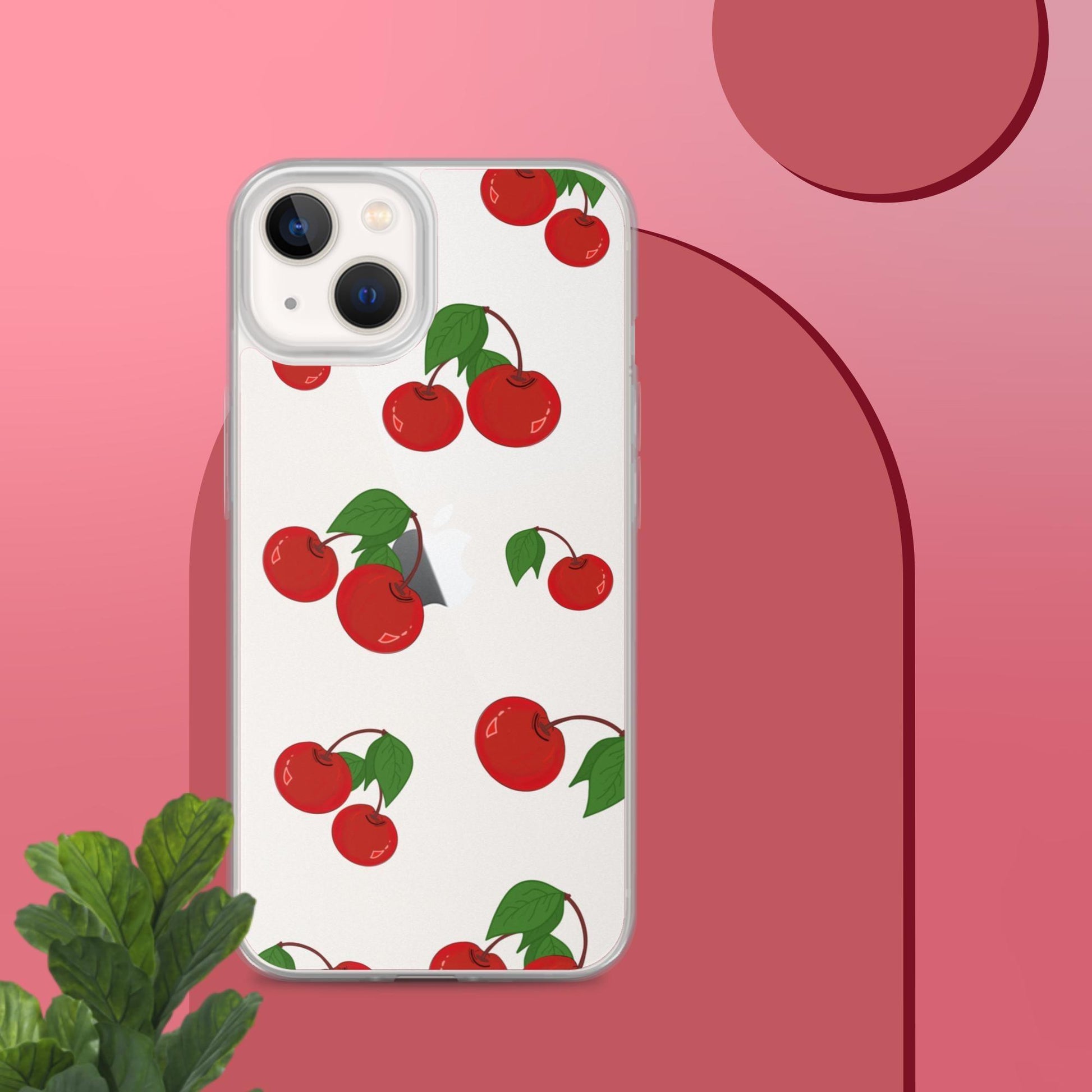 Cherry Summer-Fruits Clear Case for iPhone® - Clover Collection Shop