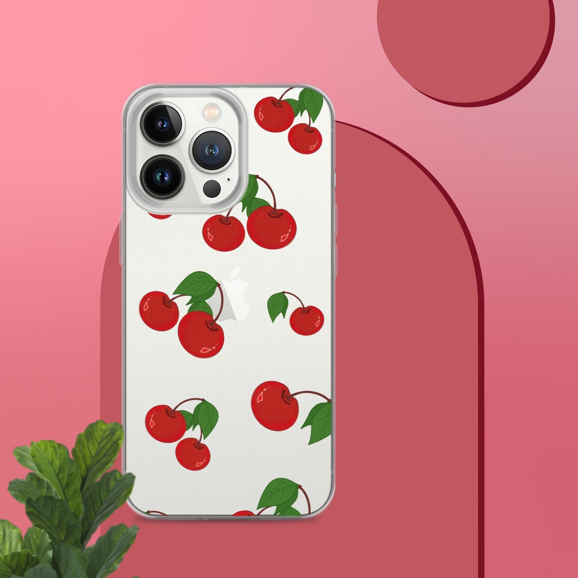 Cherry Summer-Fruits Clear Case for iPhone® - Clover Collection Shop