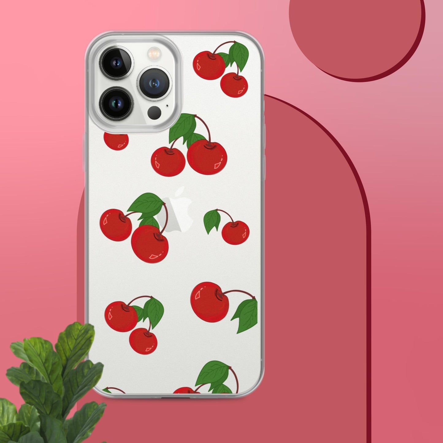 Cherry Summer-Fruits Clear Case for iPhone® - Clover Collection Shop