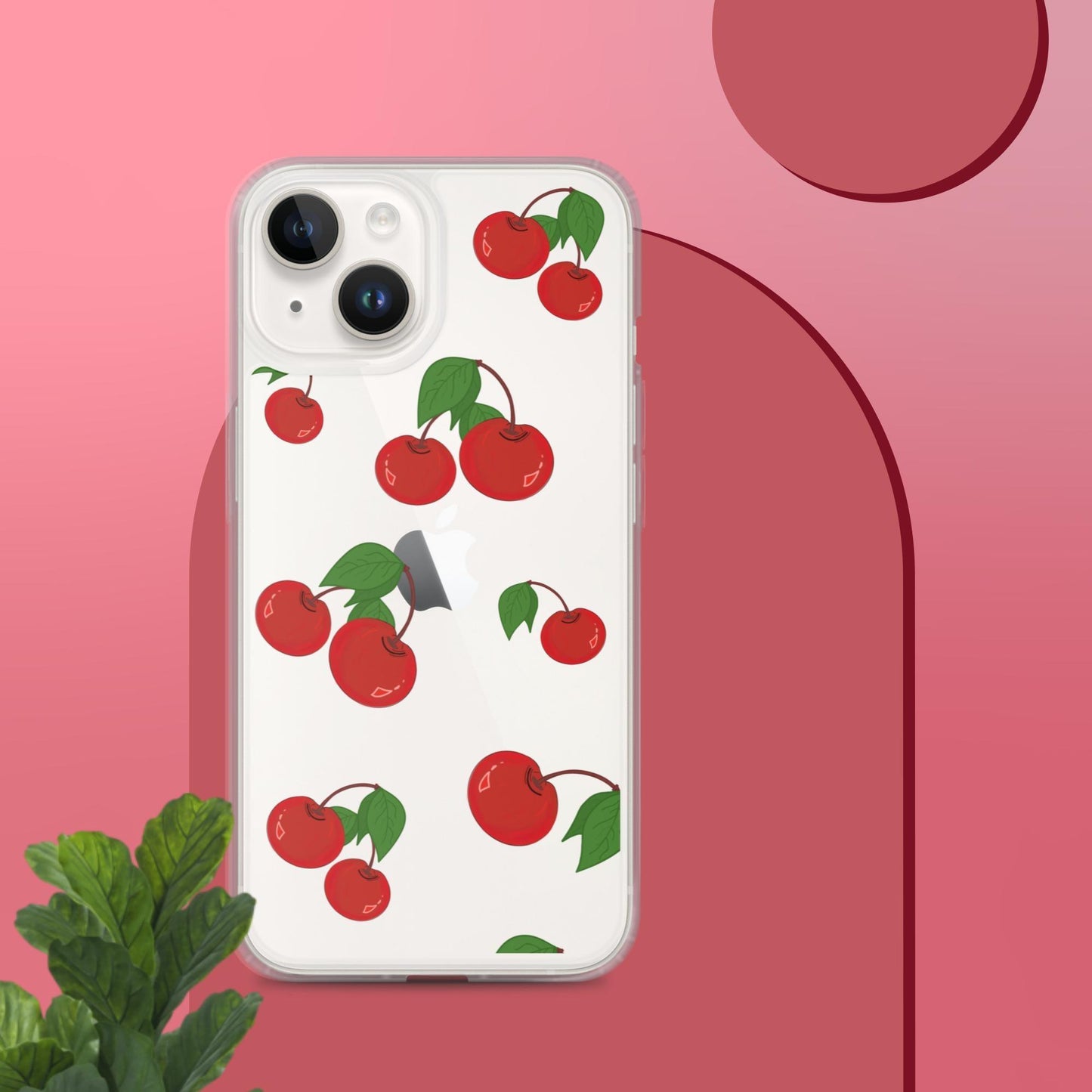 Cherry Summer-Fruits Clear Case for iPhone® - Clover Collection Shop