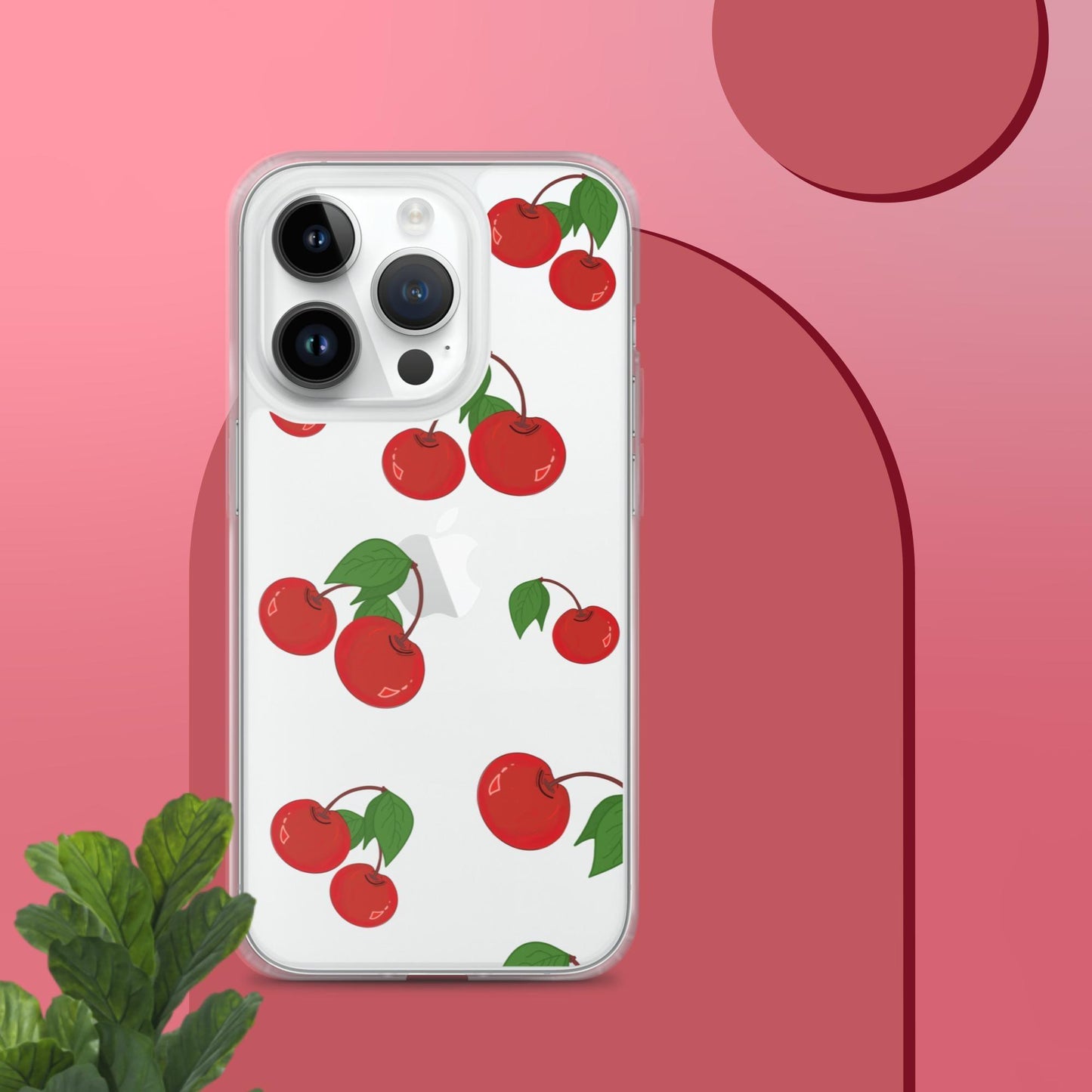 Cherry Summer-Fruits Clear Case for iPhone® - Clover Collection Shop