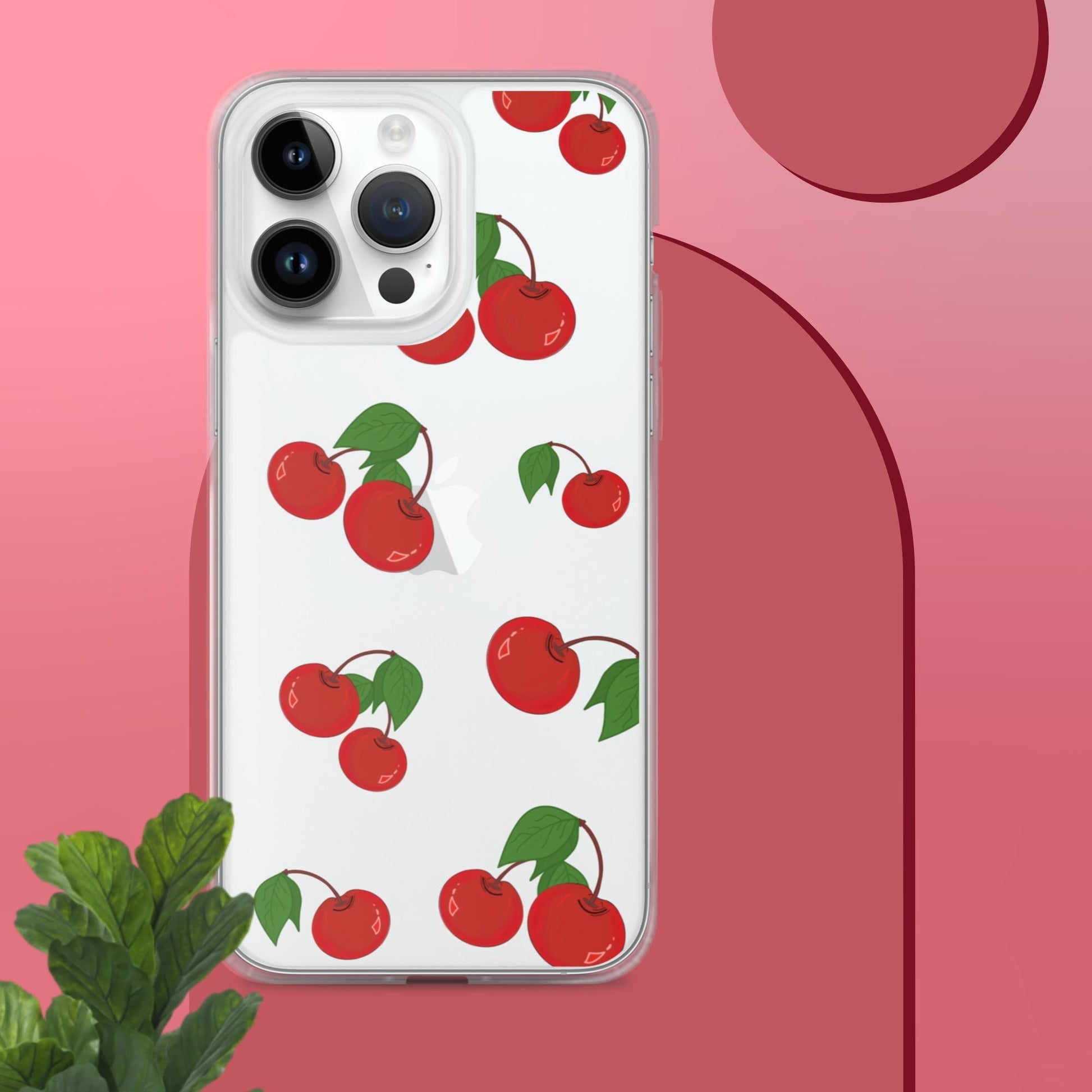 Cherry Summer-Fruits Clear Case for iPhone® - Clover Collection Shop