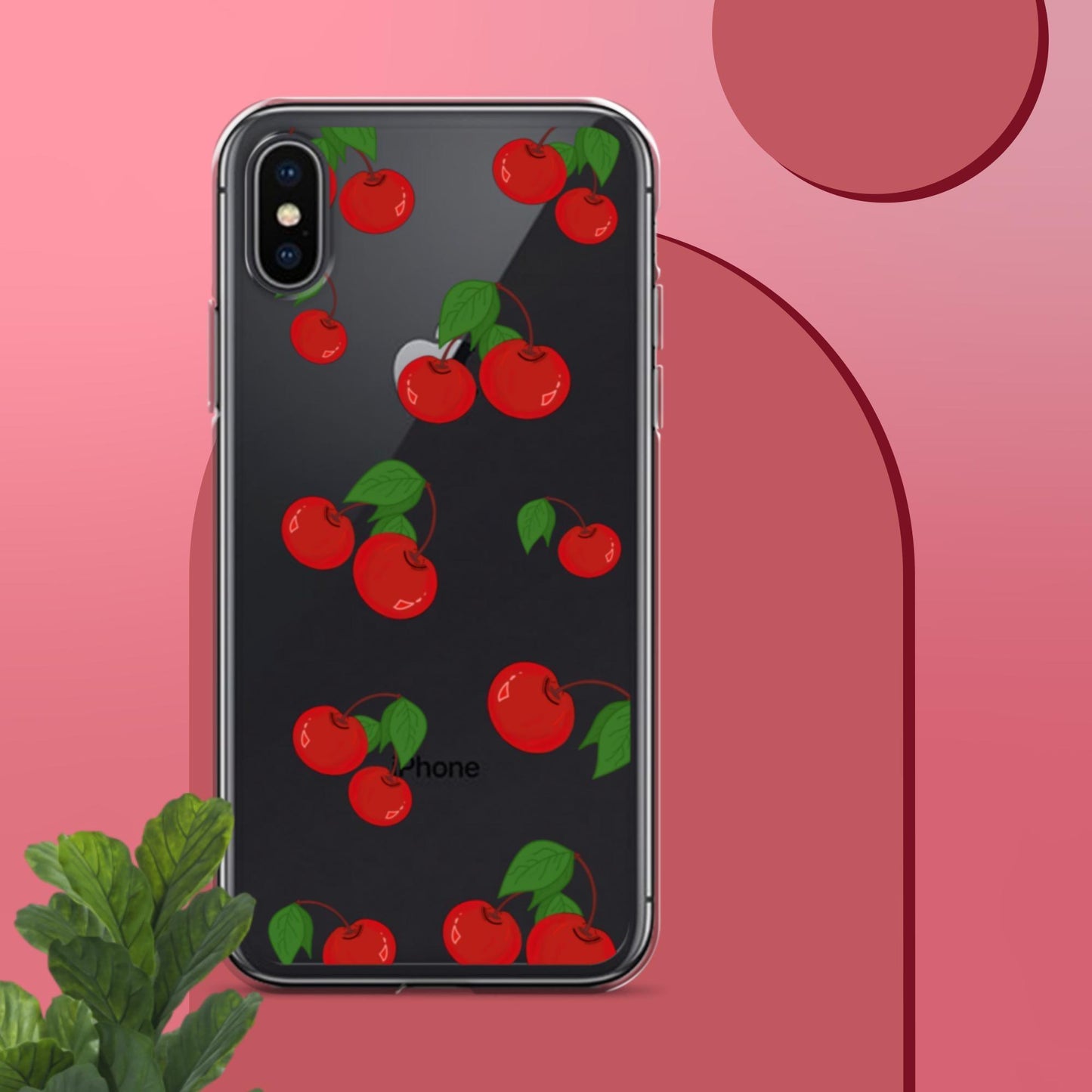 Cherry Summer-Fruits Clear Case for iPhone® - Clover Collection Shop