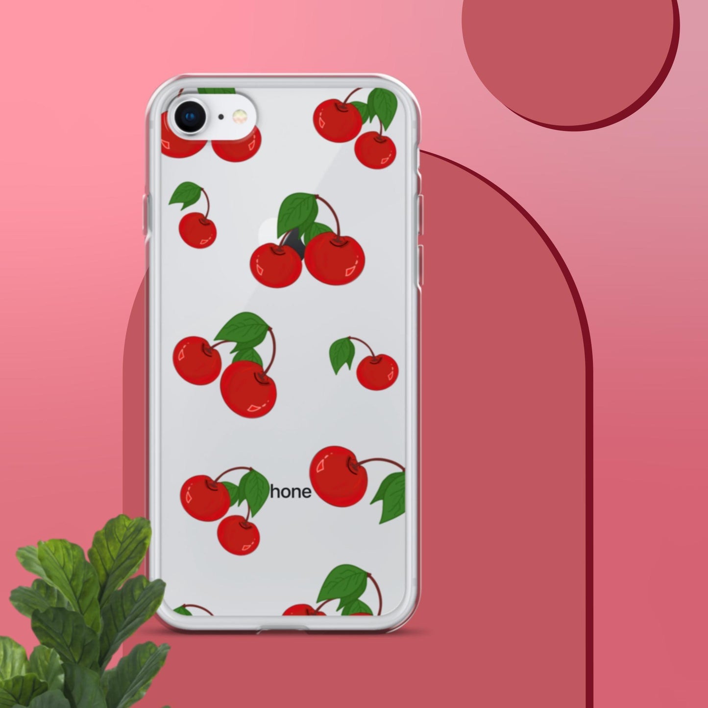 Cherry Summer-Fruits Clear Case for iPhone® - Clover Collection Shop